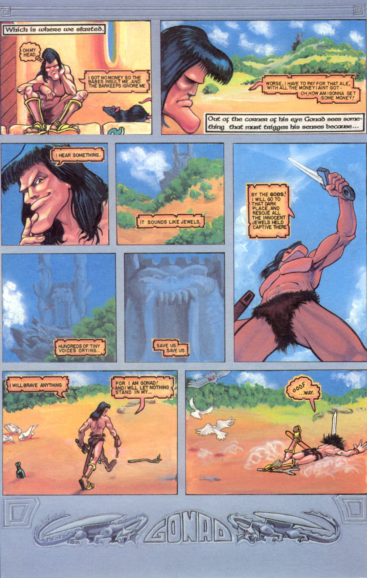 Read online Gonad the Barbarian comic -  Issue # Full - 13
