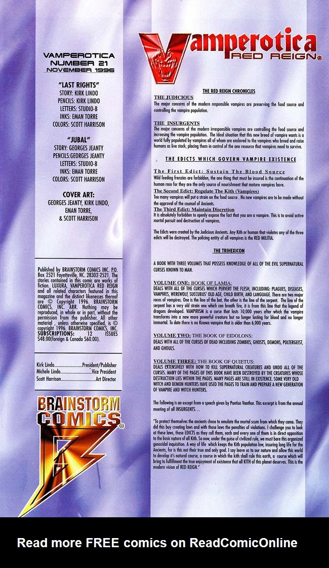 Read online Vamperotica comic -  Issue #21 - 2