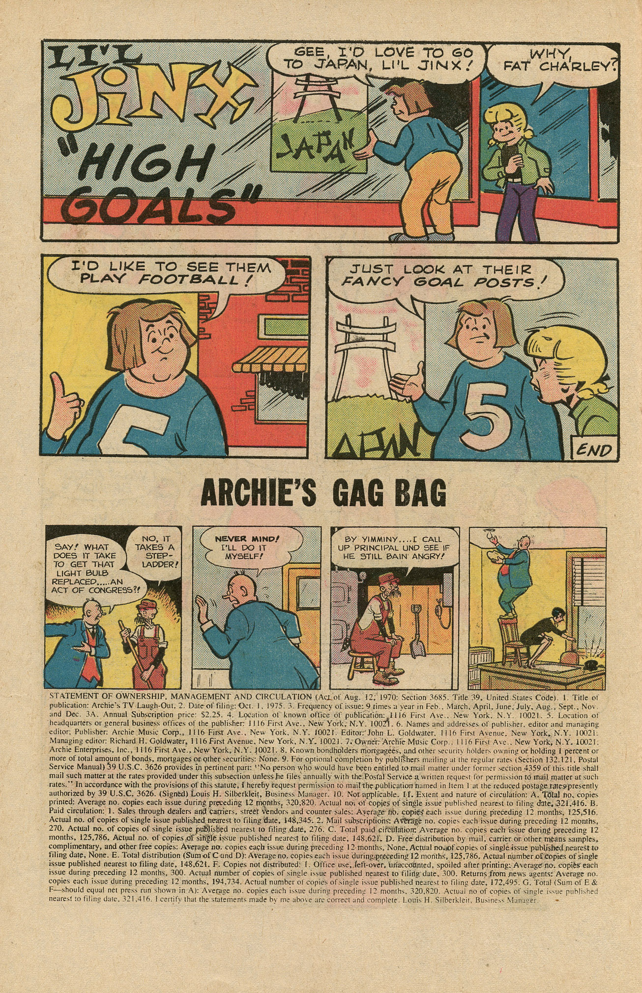 Read online Archie's TV Laugh-Out comic -  Issue #39 - 10