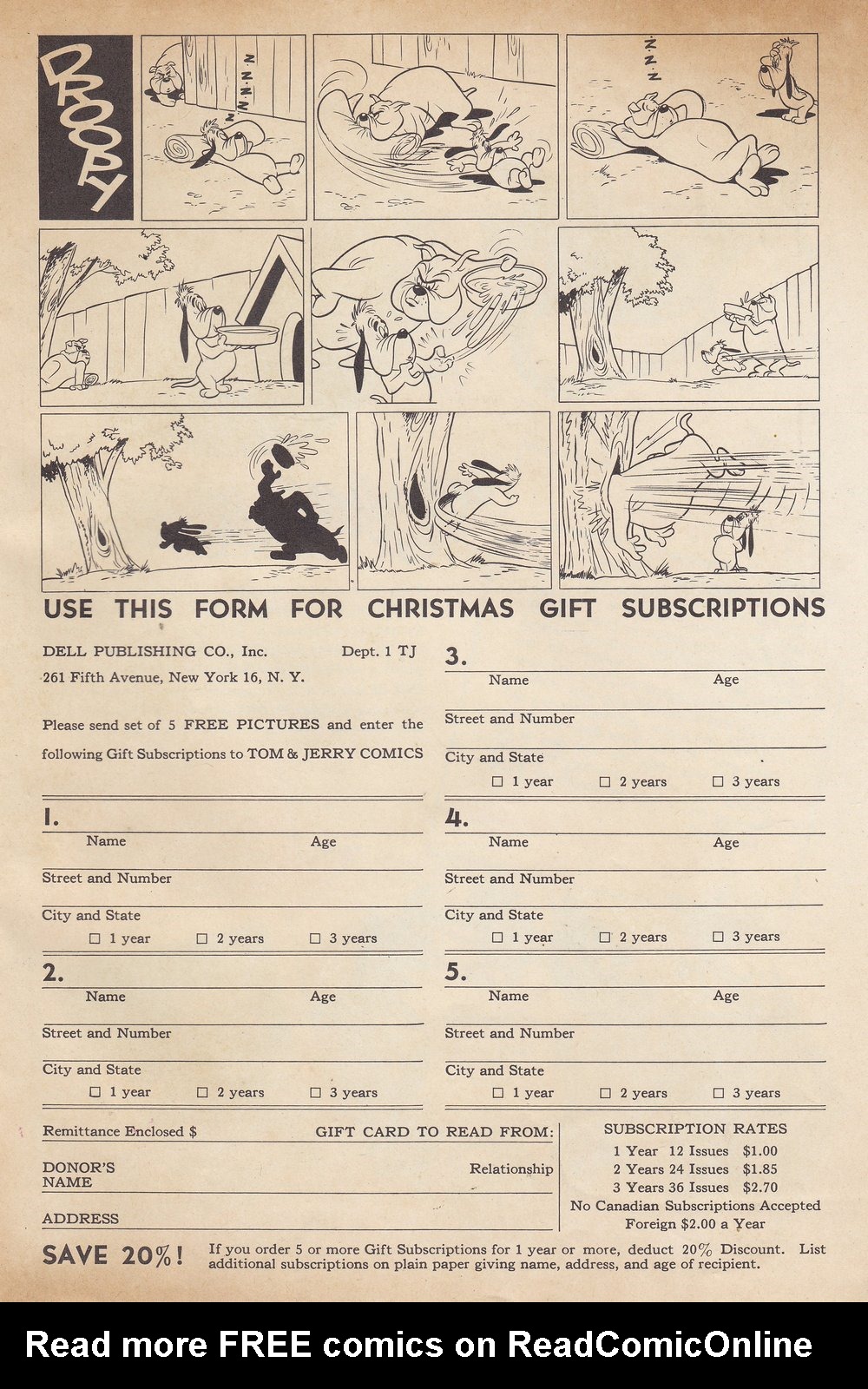 Read online Tom & Jerry Comics comic -  Issue #66 - 52