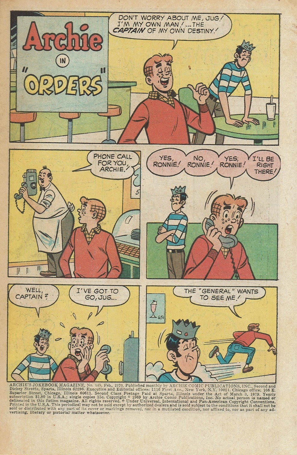 Read online Archie's Joke Book Magazine comic -  Issue #145 - 3