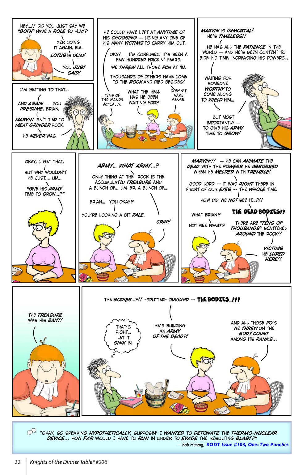 Read online Knights of the Dinner Table comic -  Issue #206 - 24
