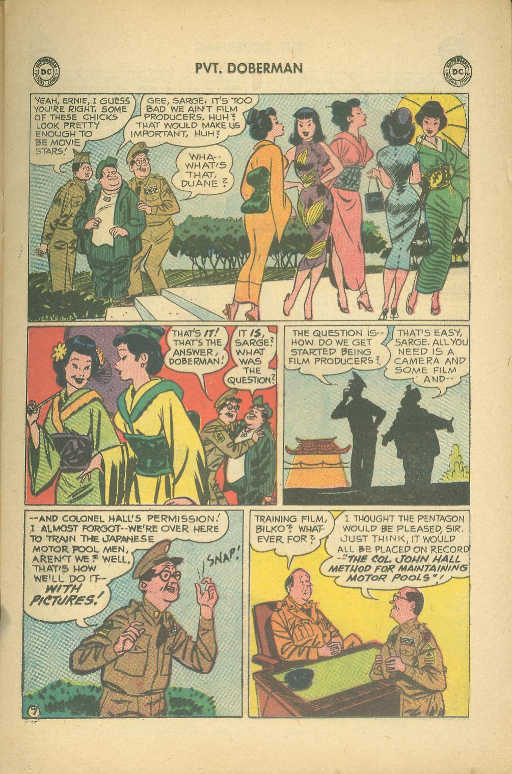 Read online Sgt. Bilko's Pvt. Doberman comic -  Issue #7 - 9