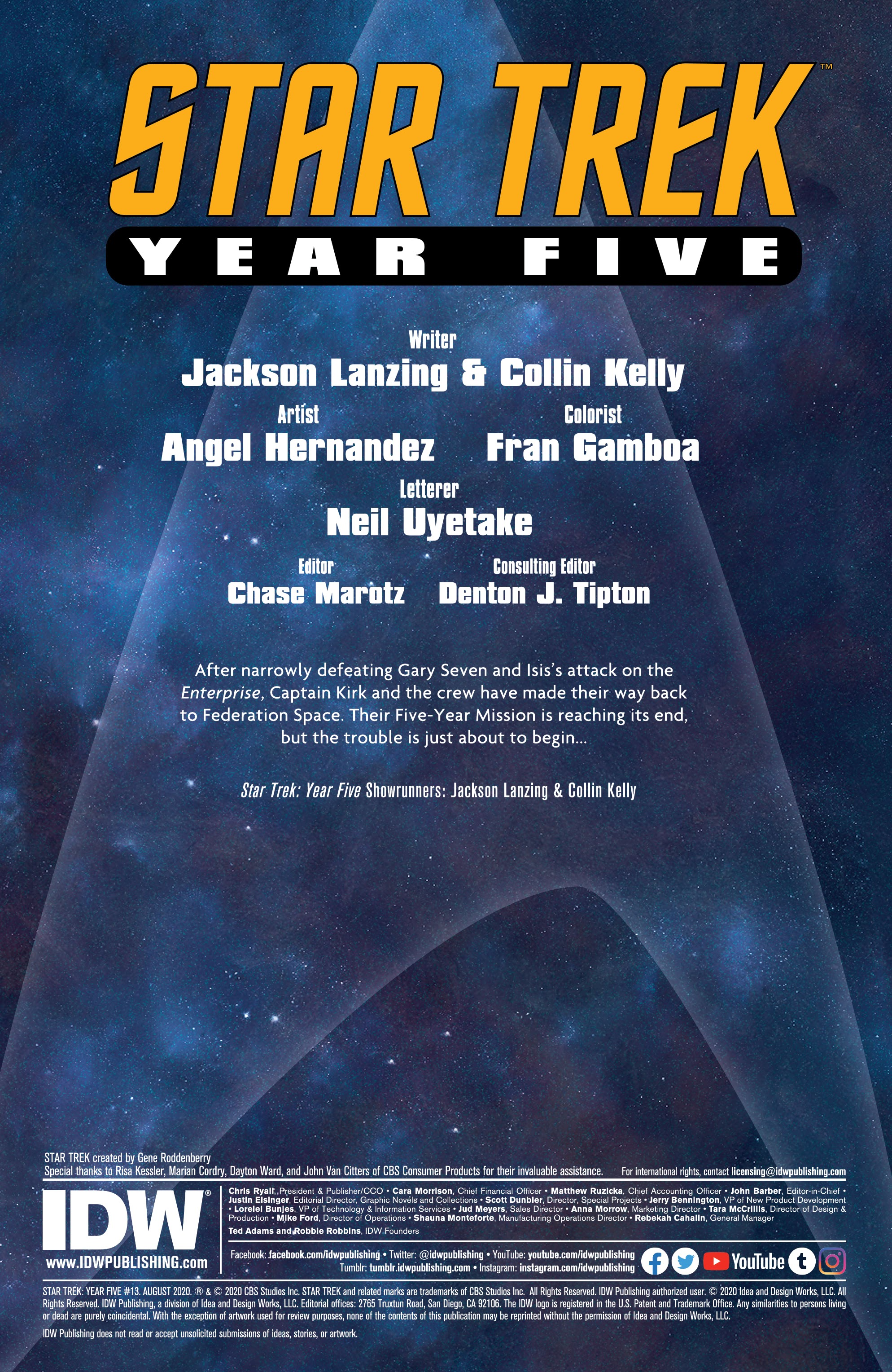 Read online Star Trek: Year Five comic -  Issue #13 - 2