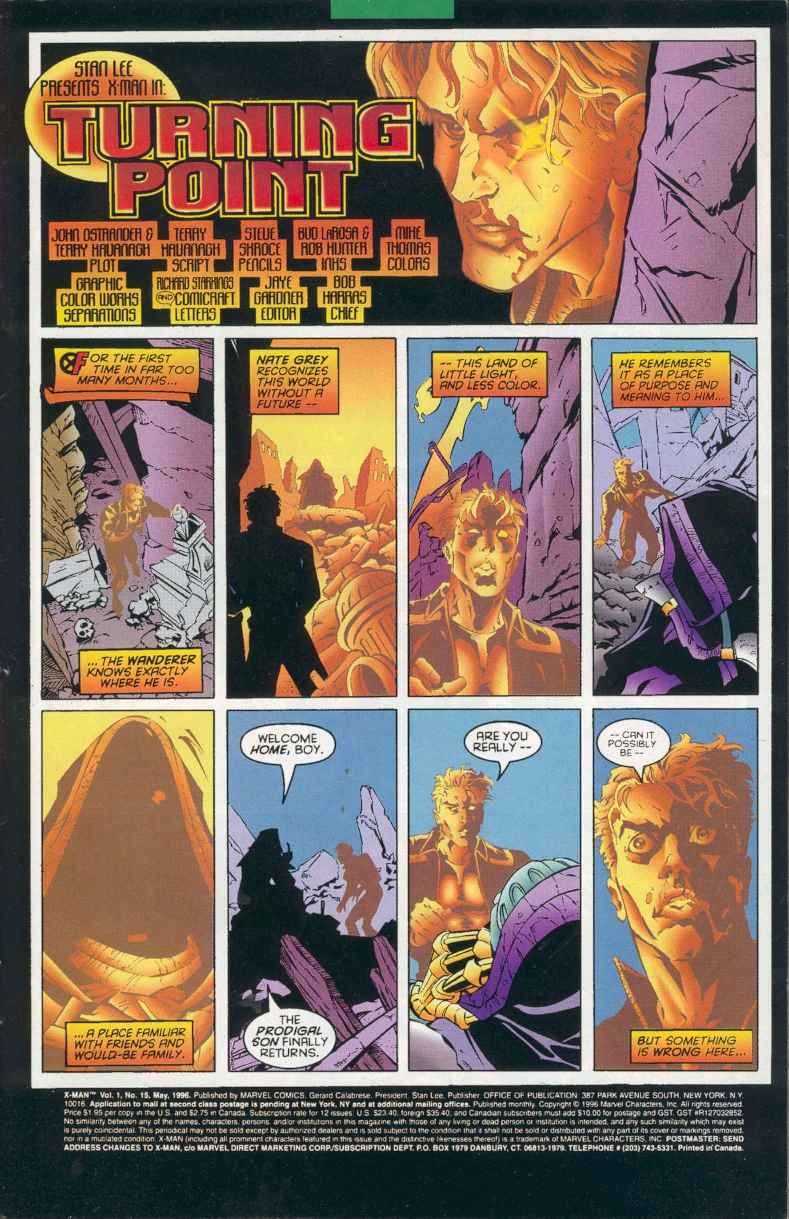 Read online X-Man comic -  Issue #15 - 2