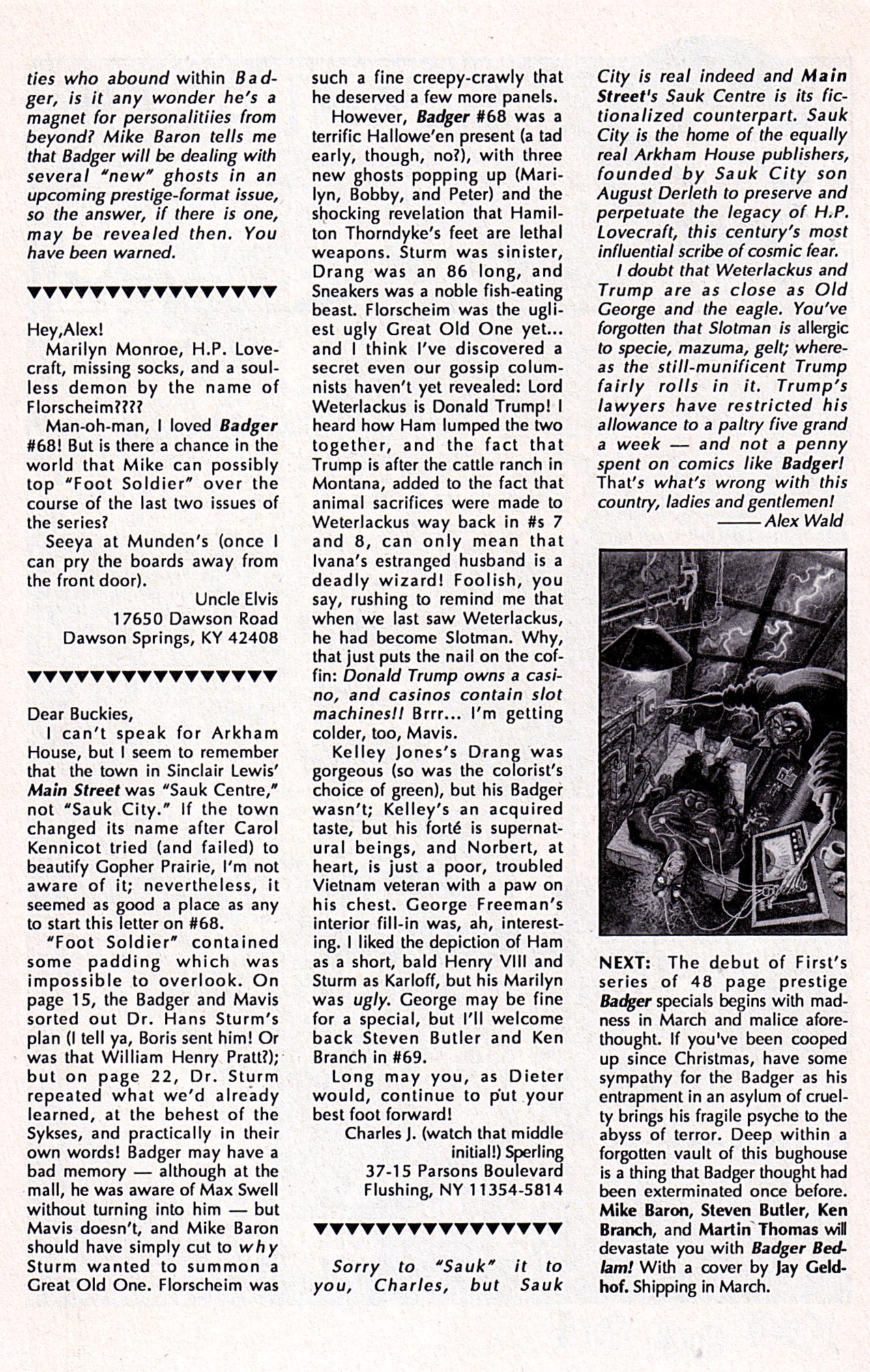 Read online The Badger comic -  Issue #70 - 30