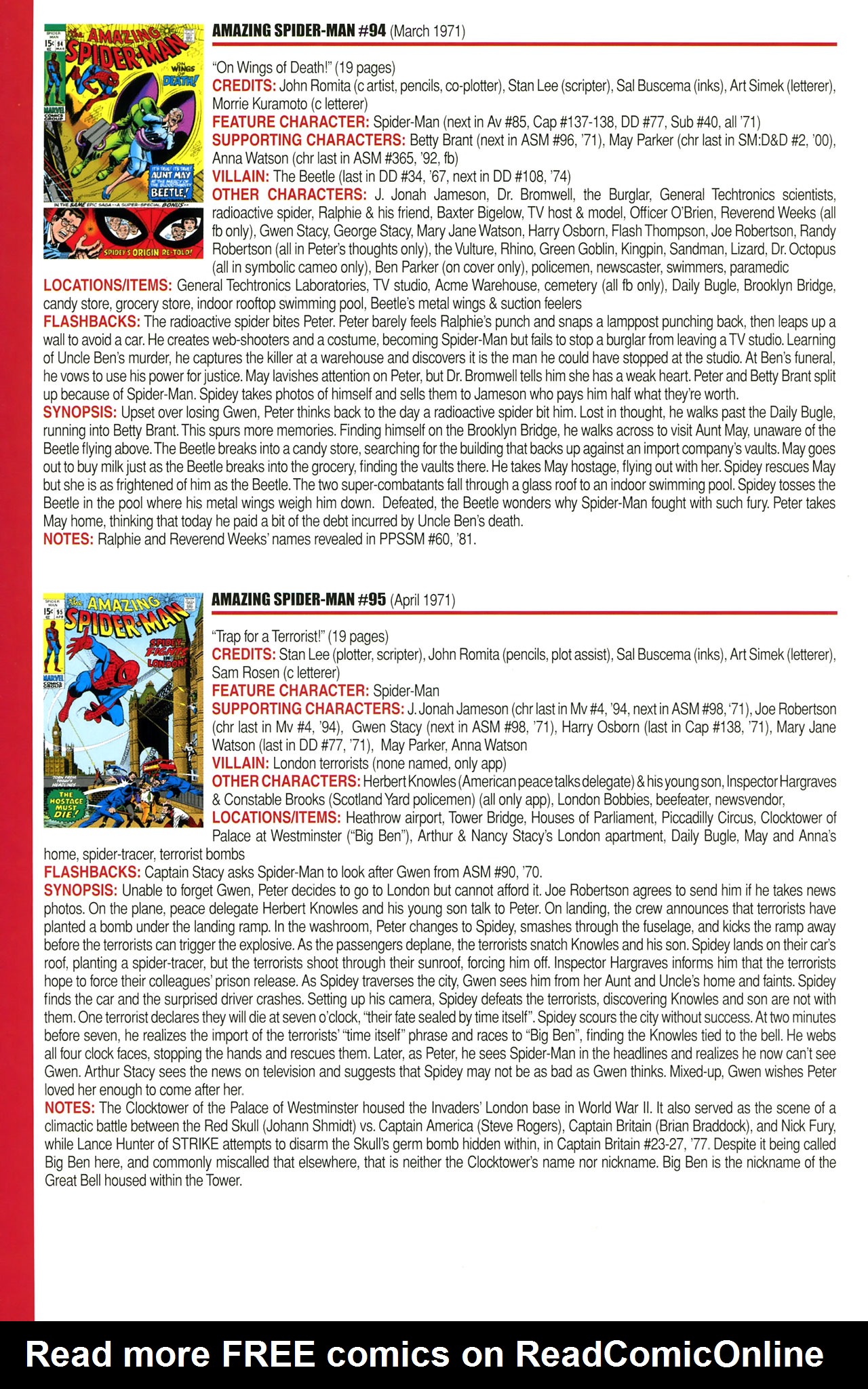 Read online Official Index to the Marvel Universe comic -  Issue #2 - 20