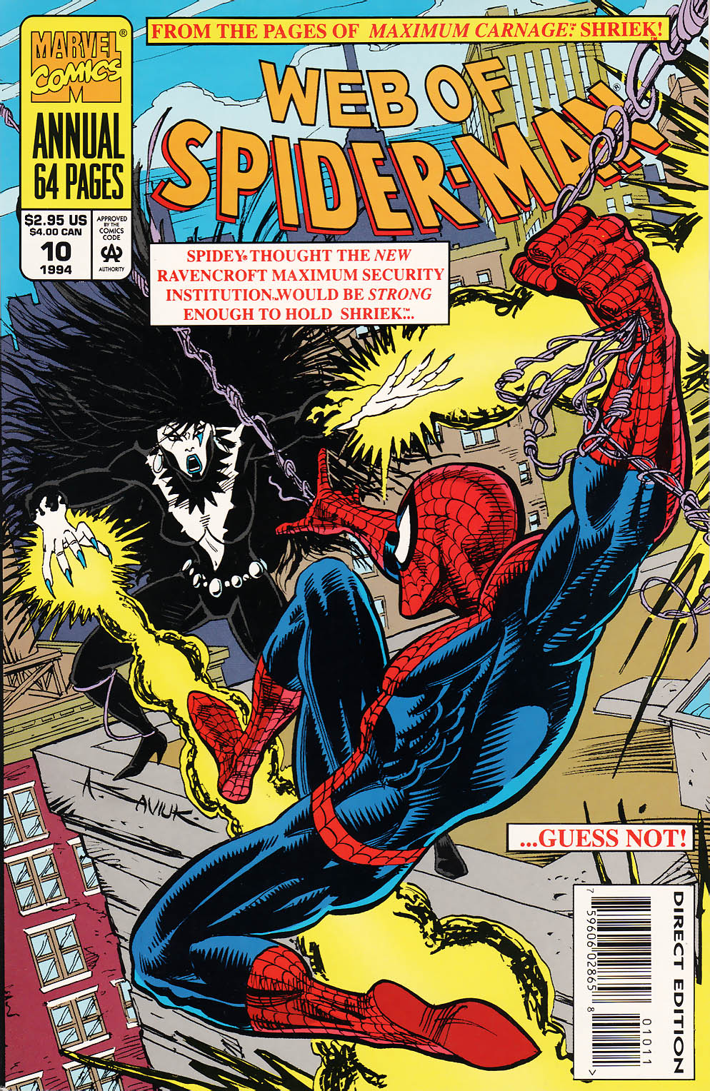 Read online Web of Spider-Man (1985) comic -  Issue # _Annual 10 - 1