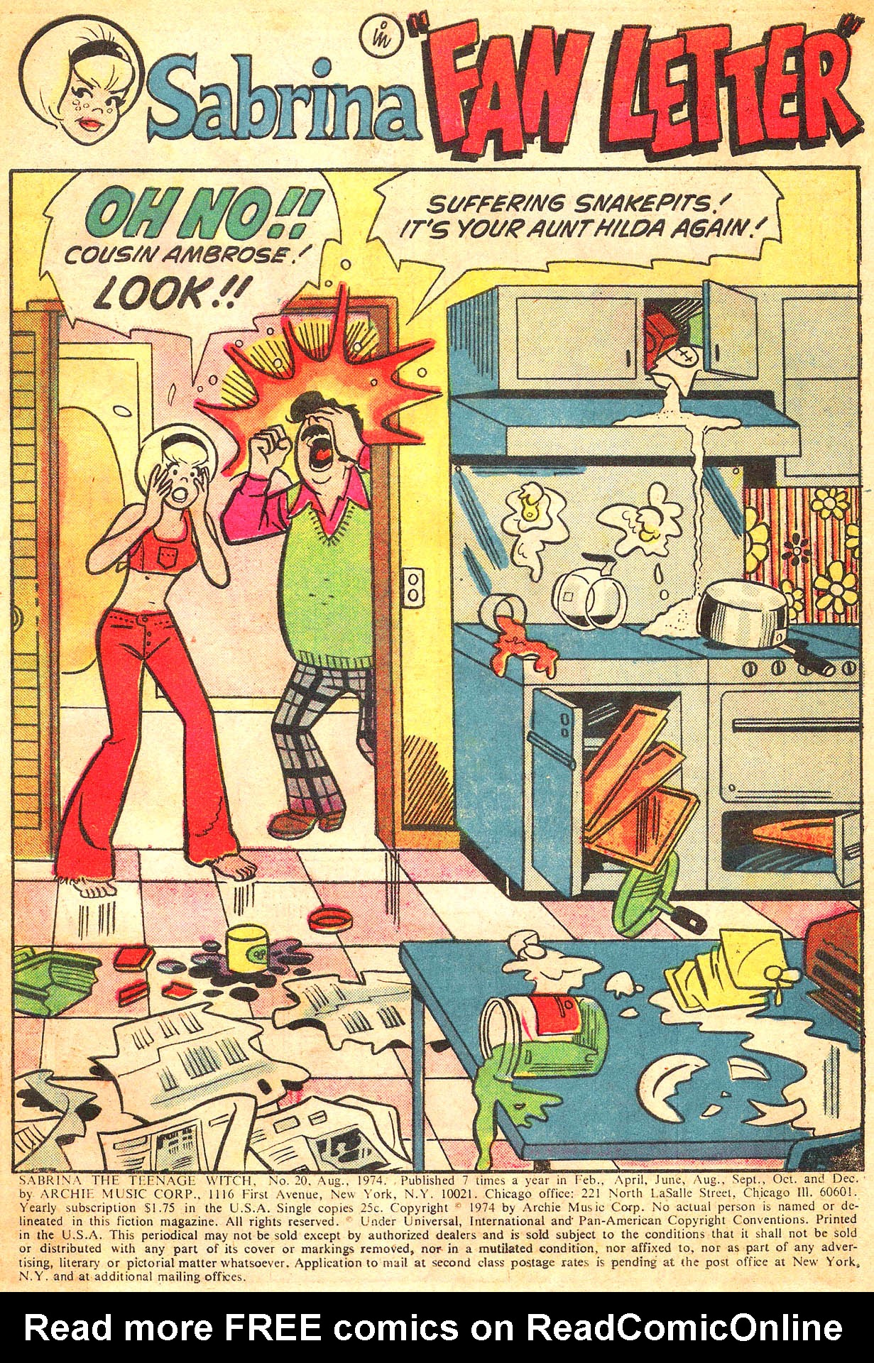 Read online Sabrina The Teenage Witch (1971) comic -  Issue #20 - 3