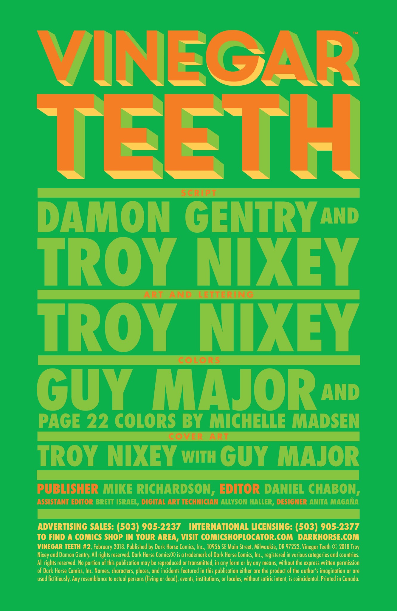 Read online Vinegar Teeth comic -  Issue #2 - 2