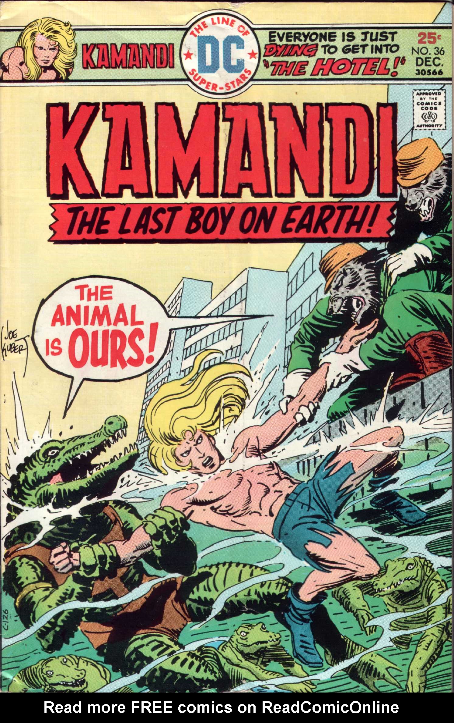 Read online Kamandi, The Last Boy On Earth comic -  Issue #36 - 1