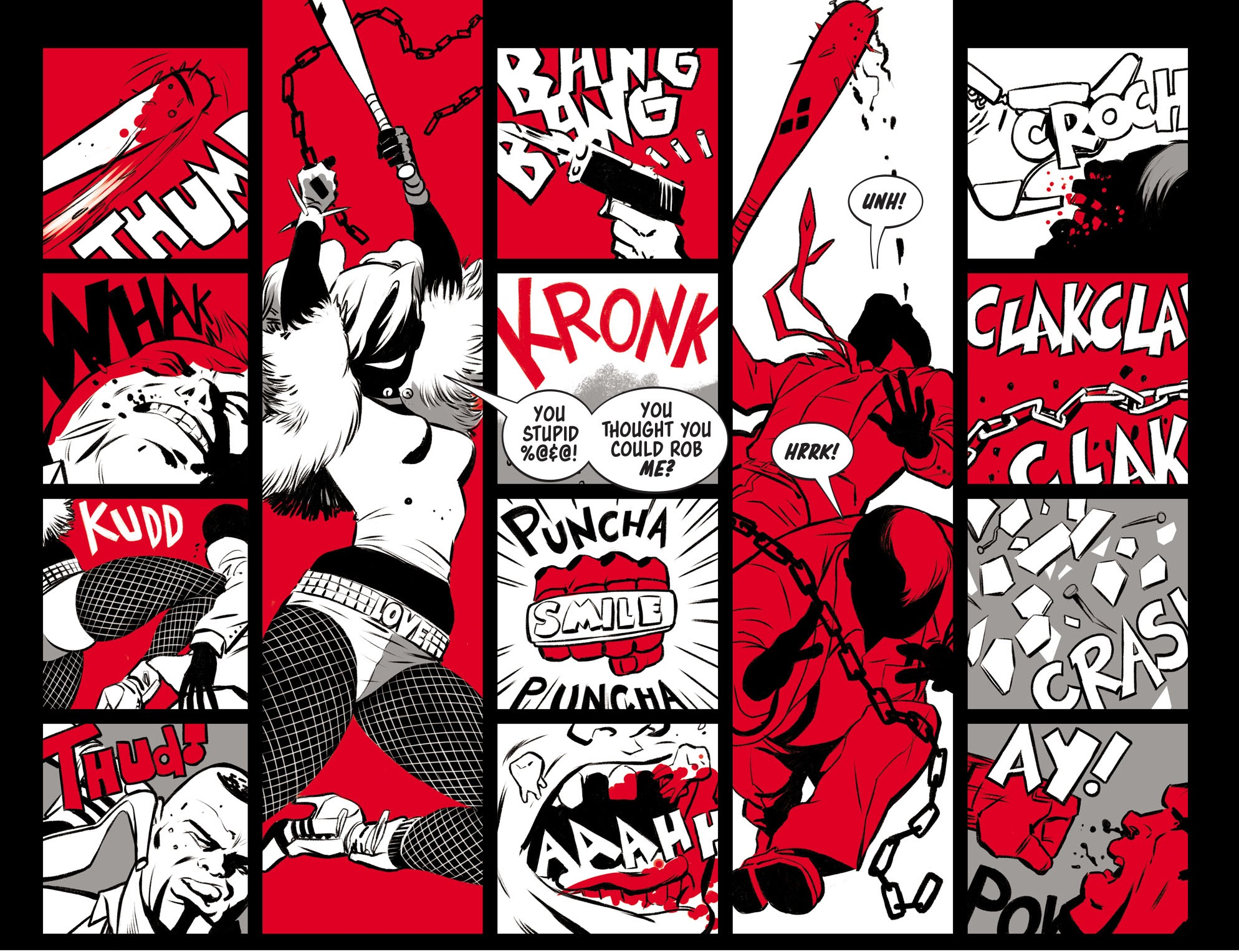 Read online Harley Quinn Black   White   Red comic -  Issue #3 - 12