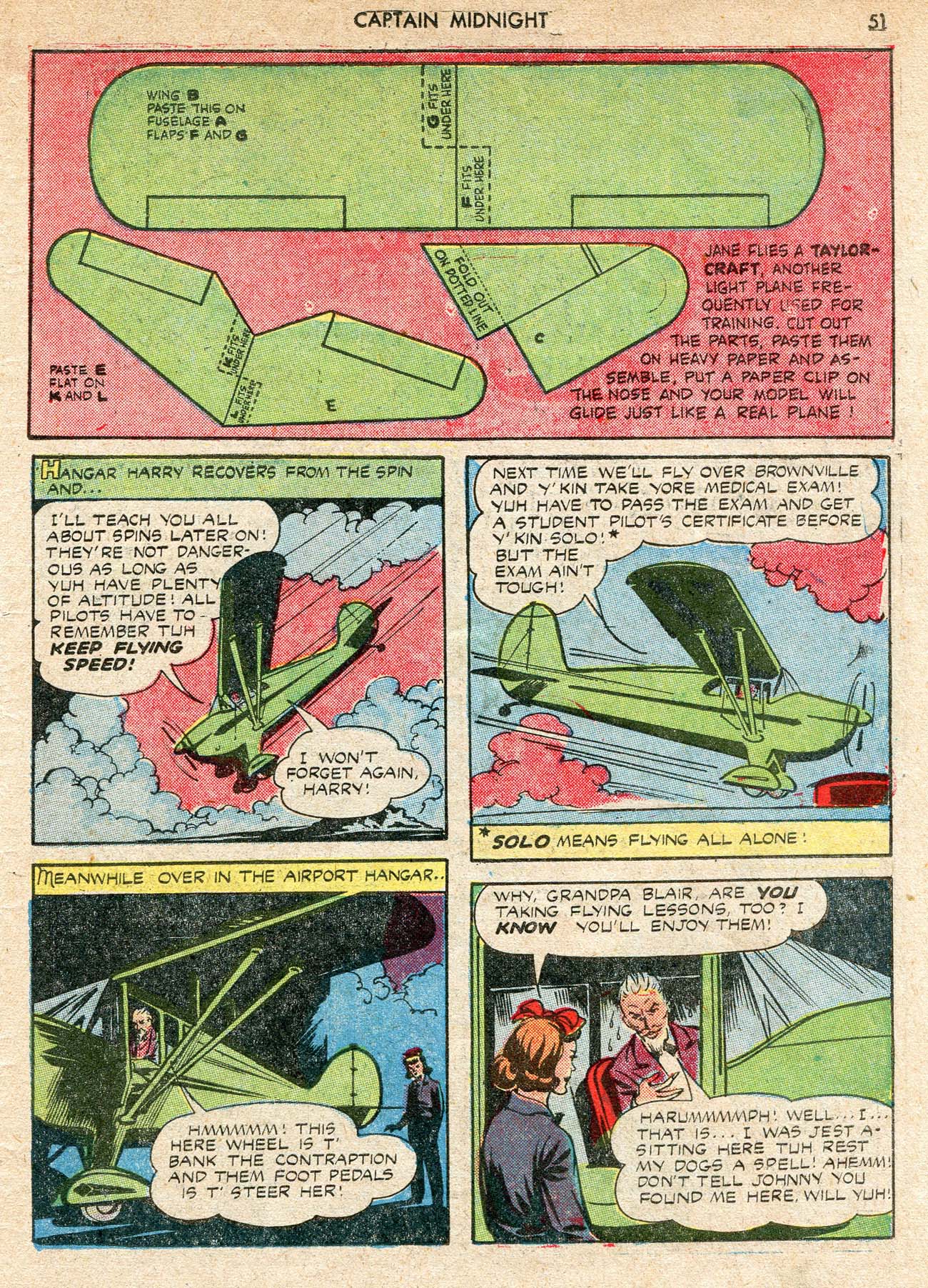 Read online Captain Midnight (1942) comic -  Issue #12 - 51