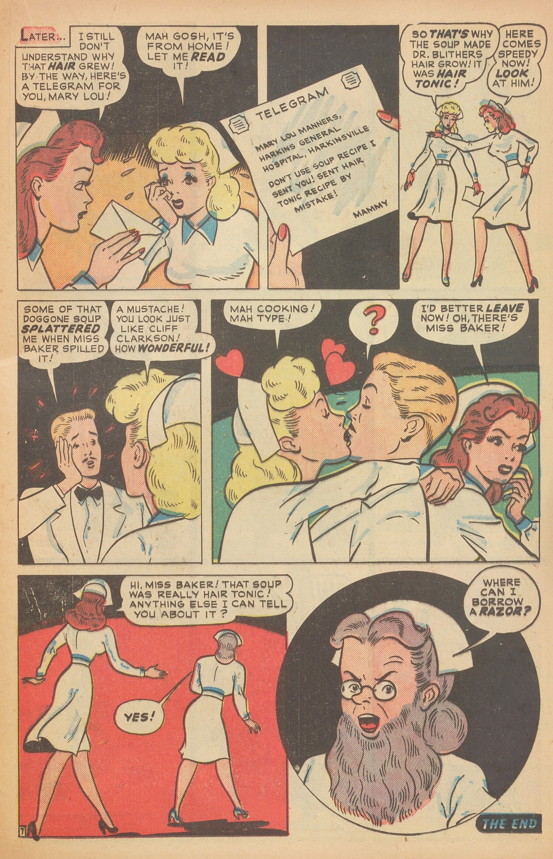 Read online Nellie The Nurse (1945) comic -  Issue #15 - 33