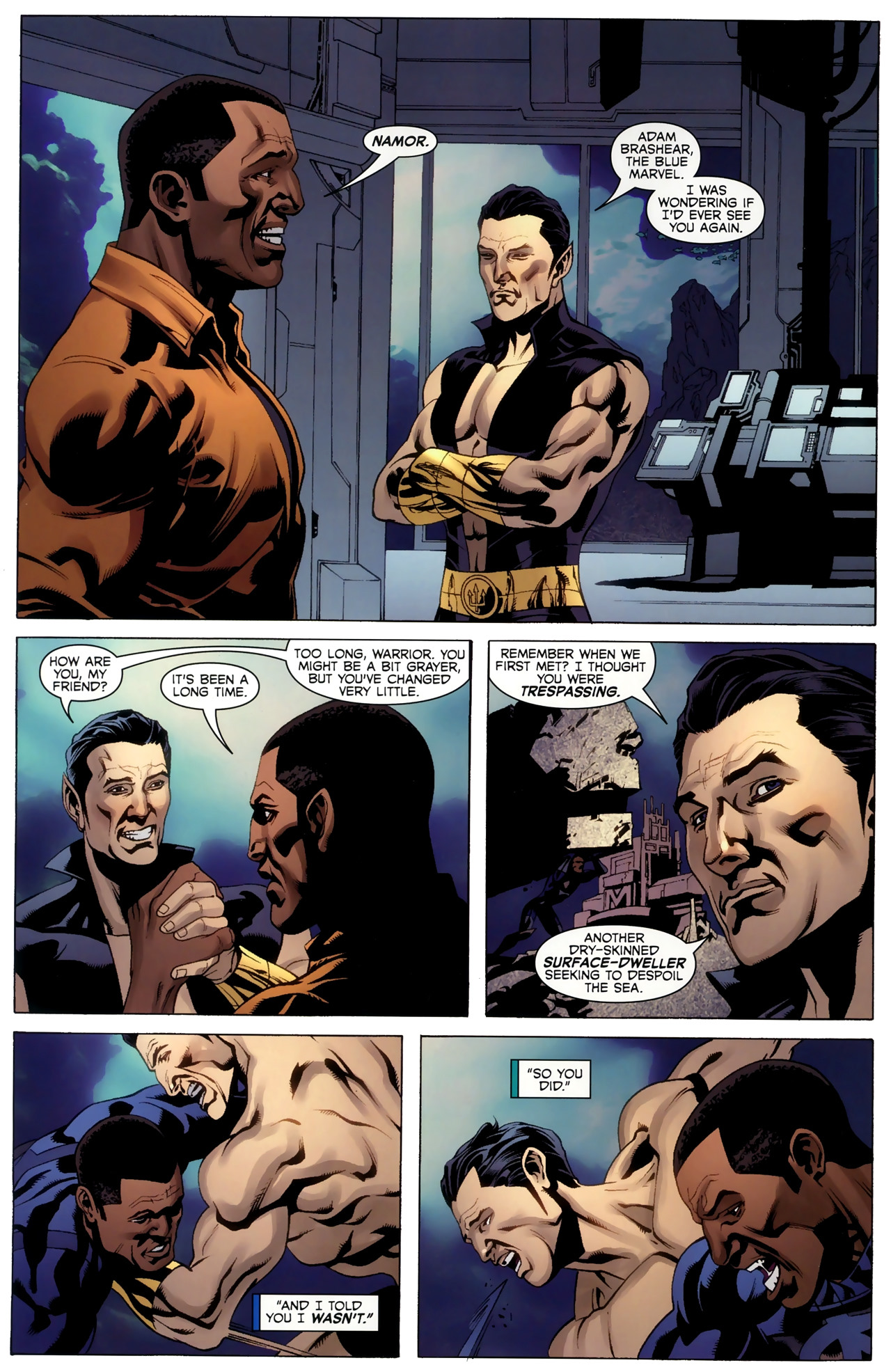 Read online Adam: Legend of the Blue Marvel comic -  Issue #4 - 13