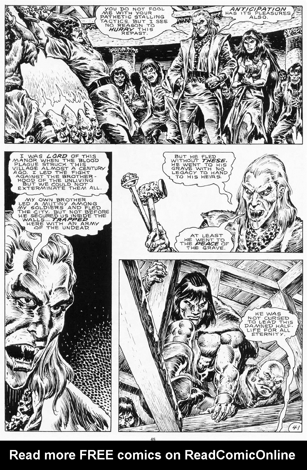 Read online The Savage Sword Of Conan comic -  Issue #155 - 46