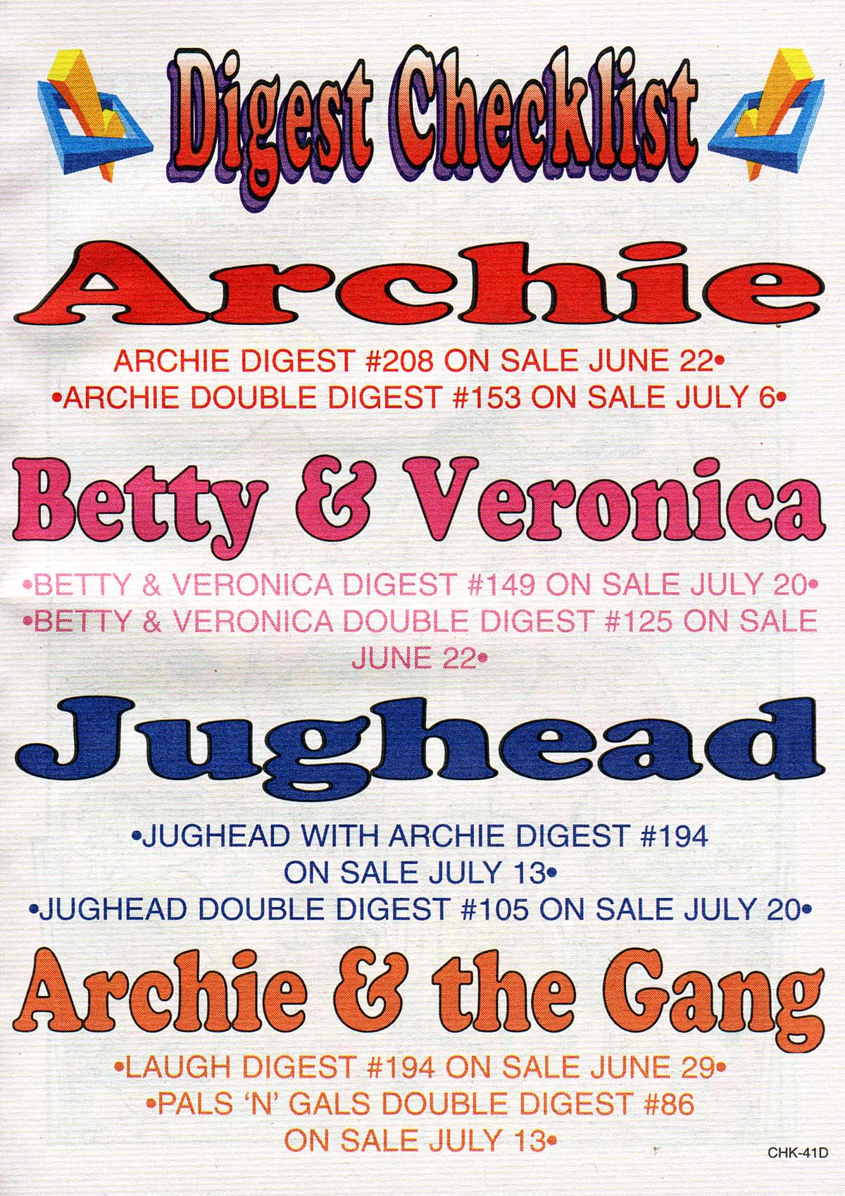 Read online Betty and Veronica Digest Magazine comic -  Issue #149 - 48