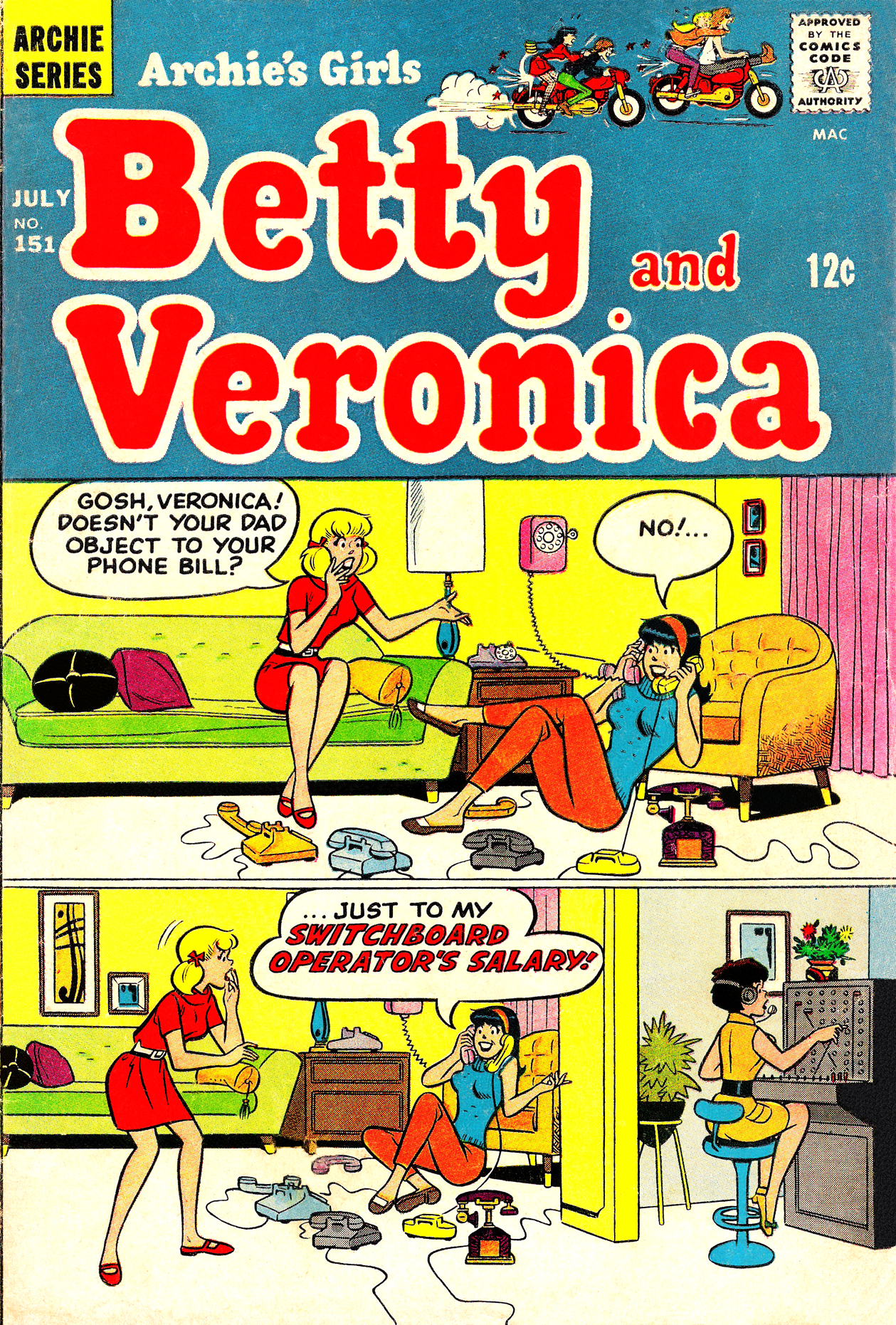 Read online Archie's Girls Betty and Veronica comic -  Issue #151 - 1