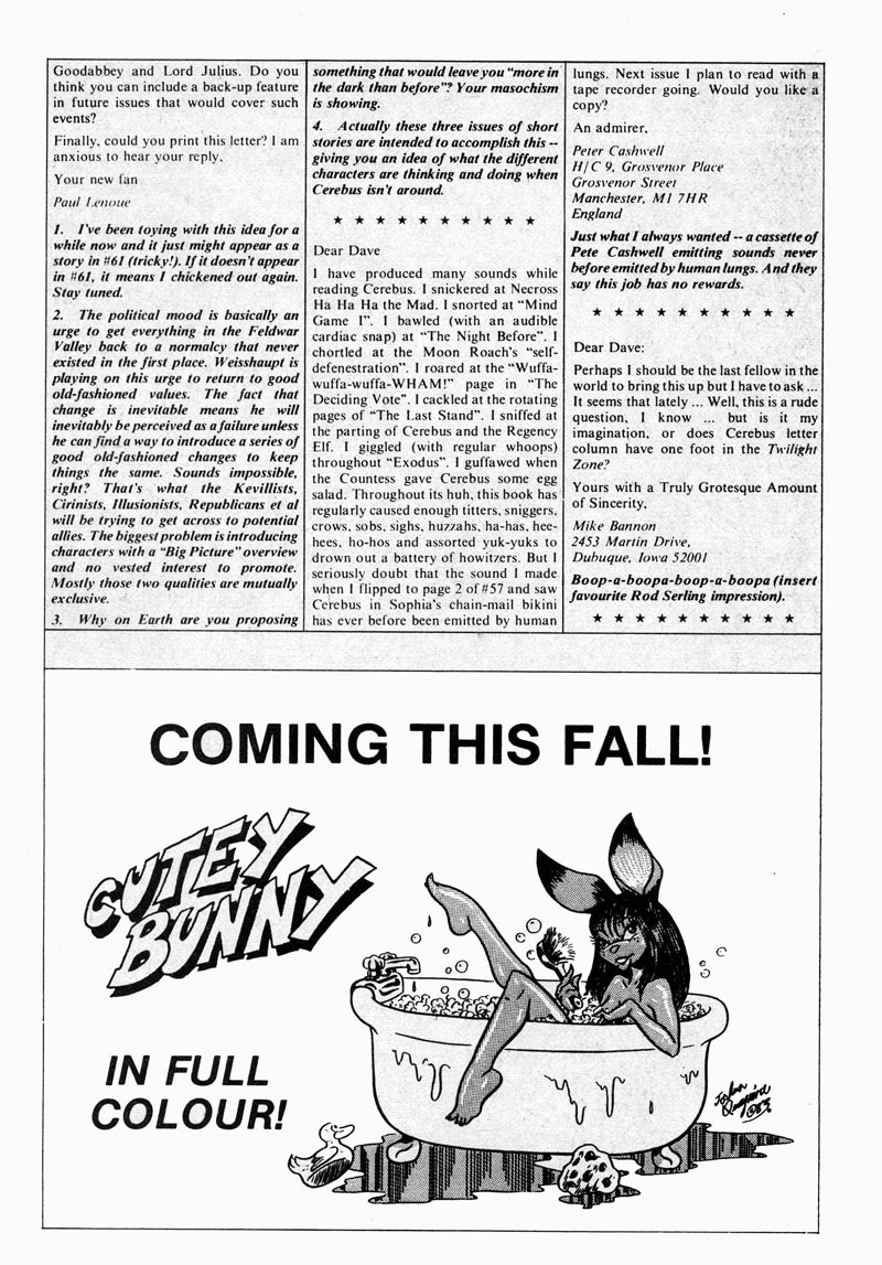 Read online Cerebus comic -  Issue #60 - 31
