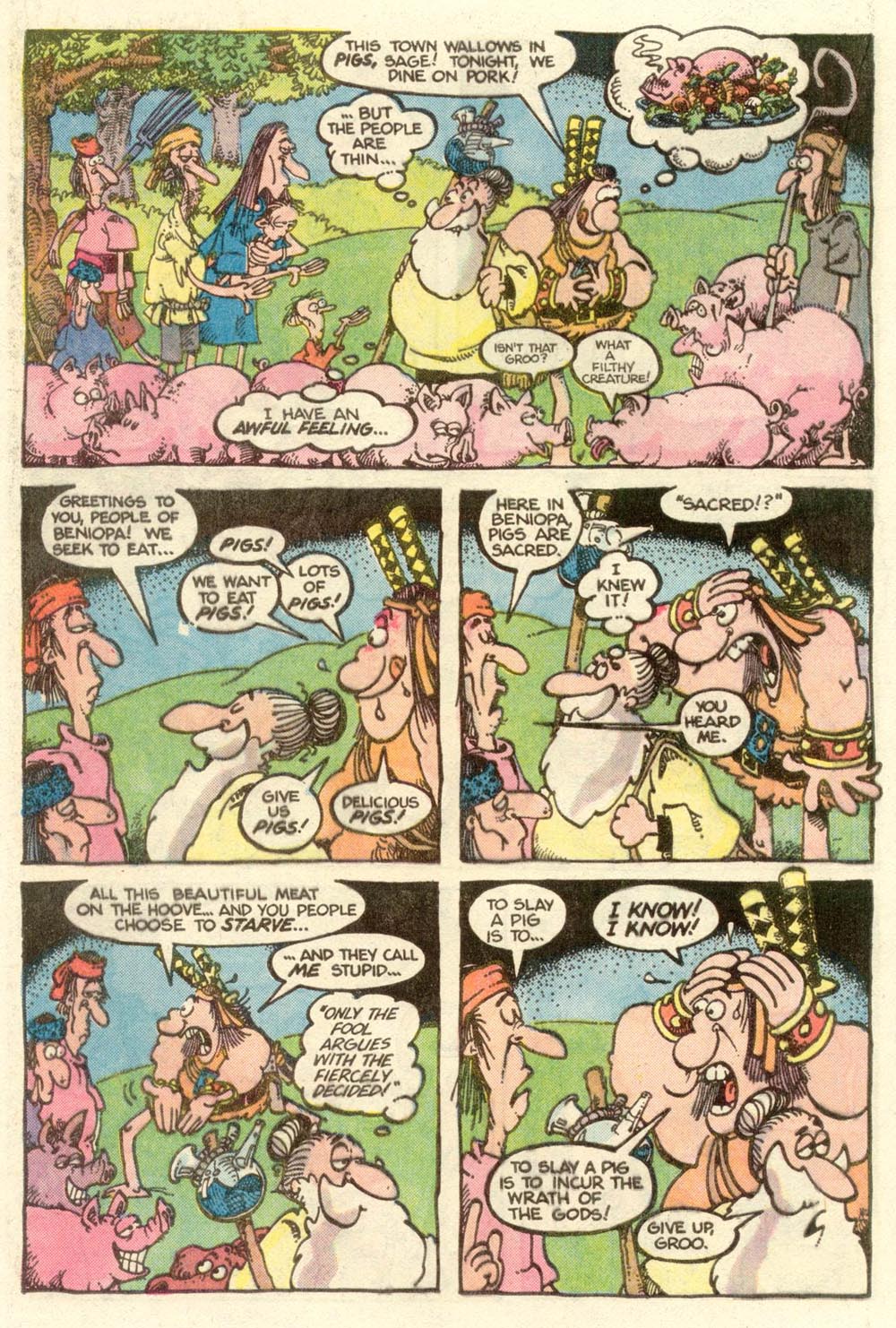 Read online Sergio Aragonés Groo the Wanderer comic -  Issue #9 - 10