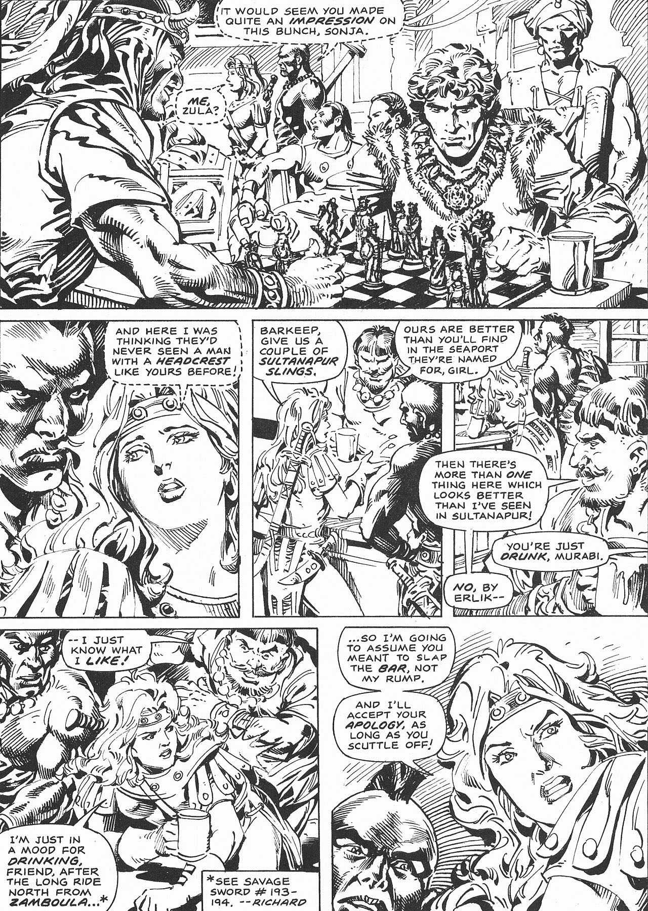 Read online The Savage Sword Of Conan comic -  Issue #207 - 56