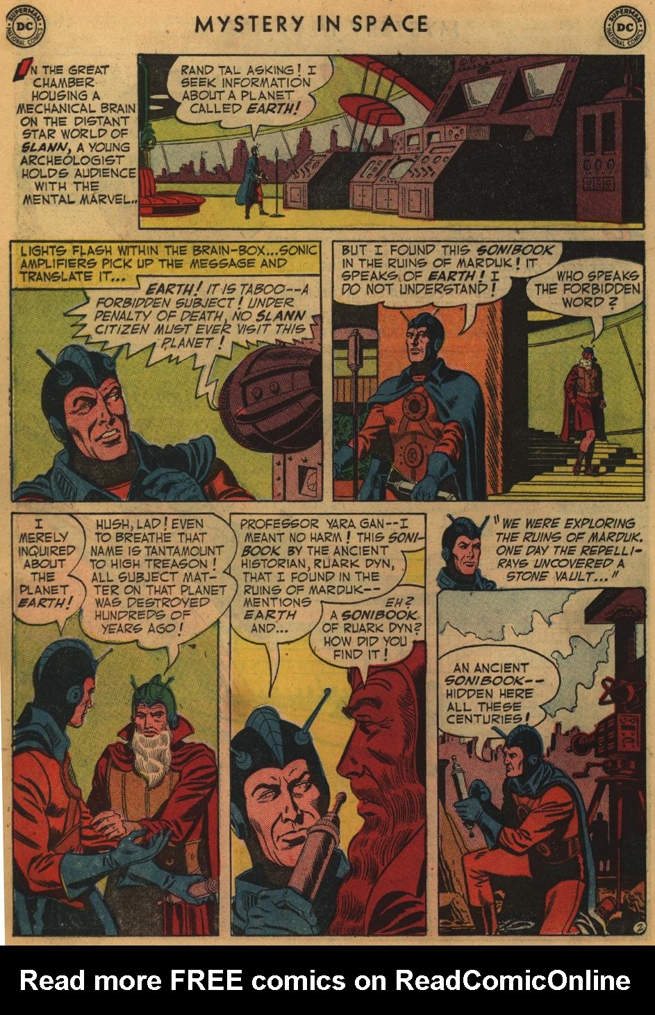 Read online Mystery in Space (1951) comic -  Issue #8 - 14
