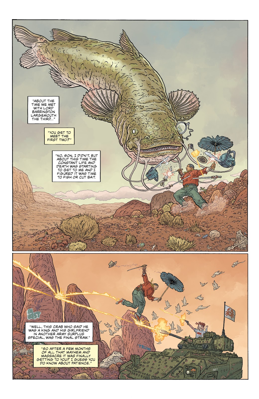 Shaolin Cowboy: Cruel to Be Kin issue 4 - Page 12
