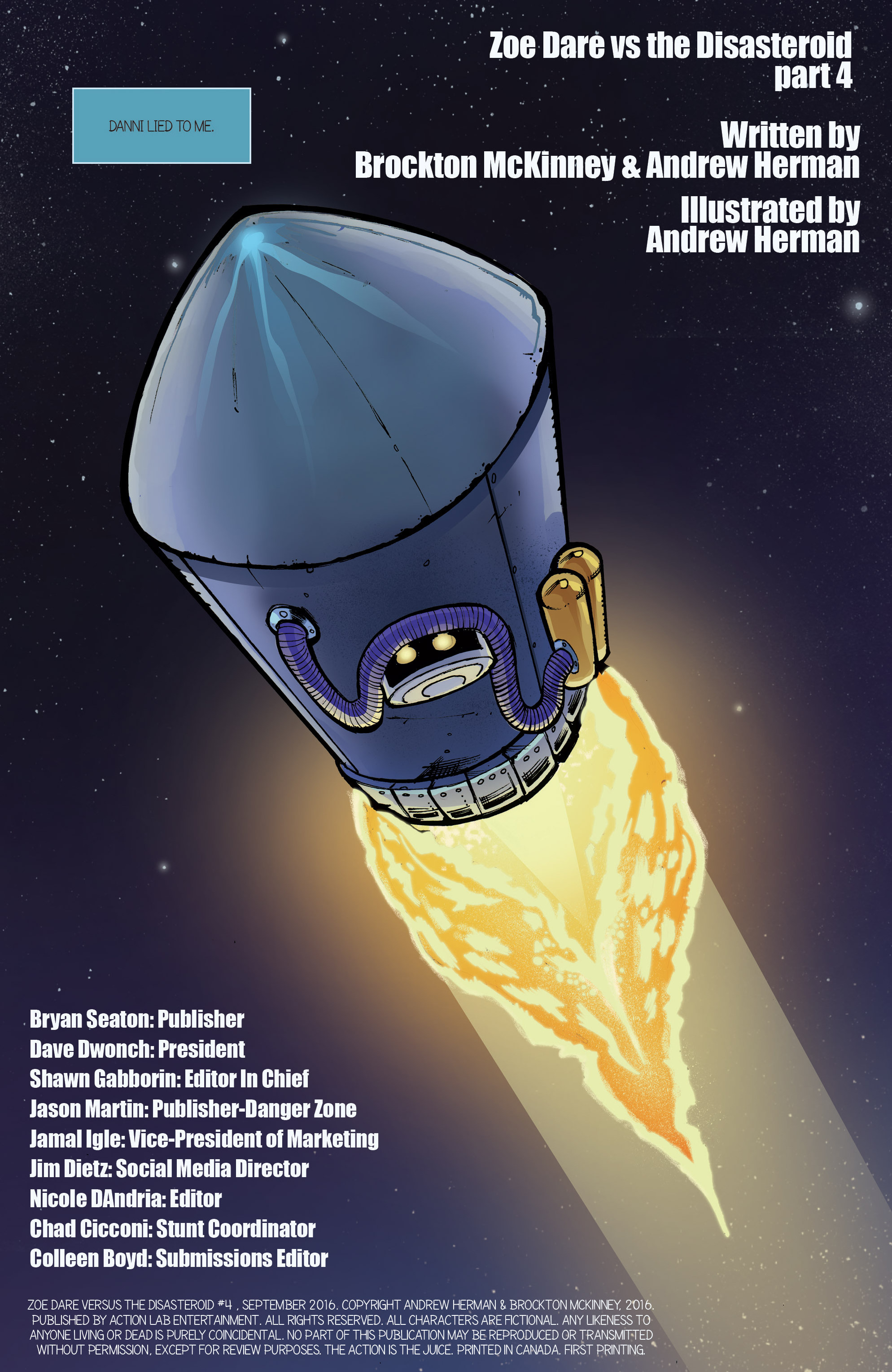 Read online Zoe Dare Versus The Disasteroid comic -  Issue #4 - 3