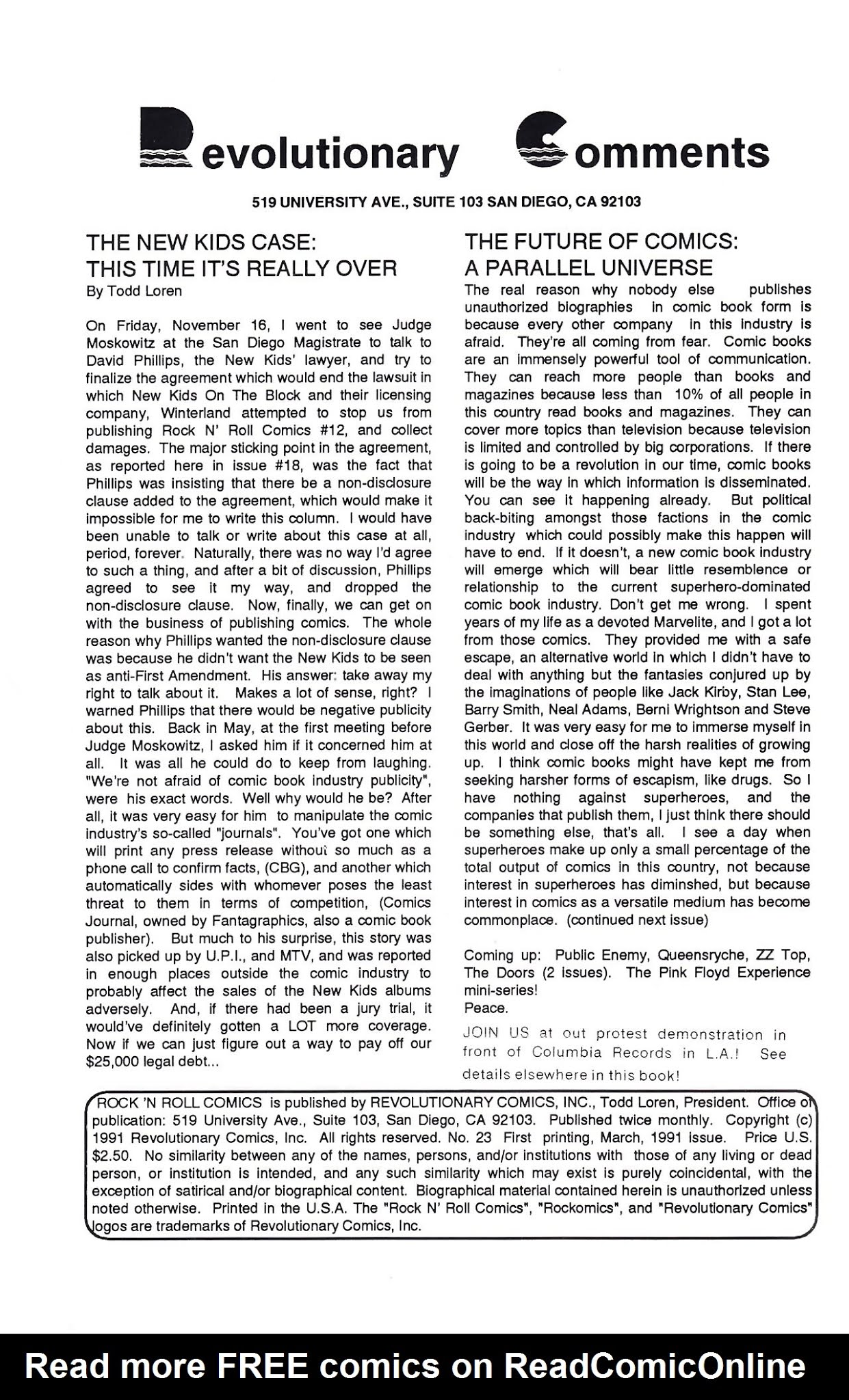 Read online Rock N' Roll Comics comic -  Issue #23 - 2