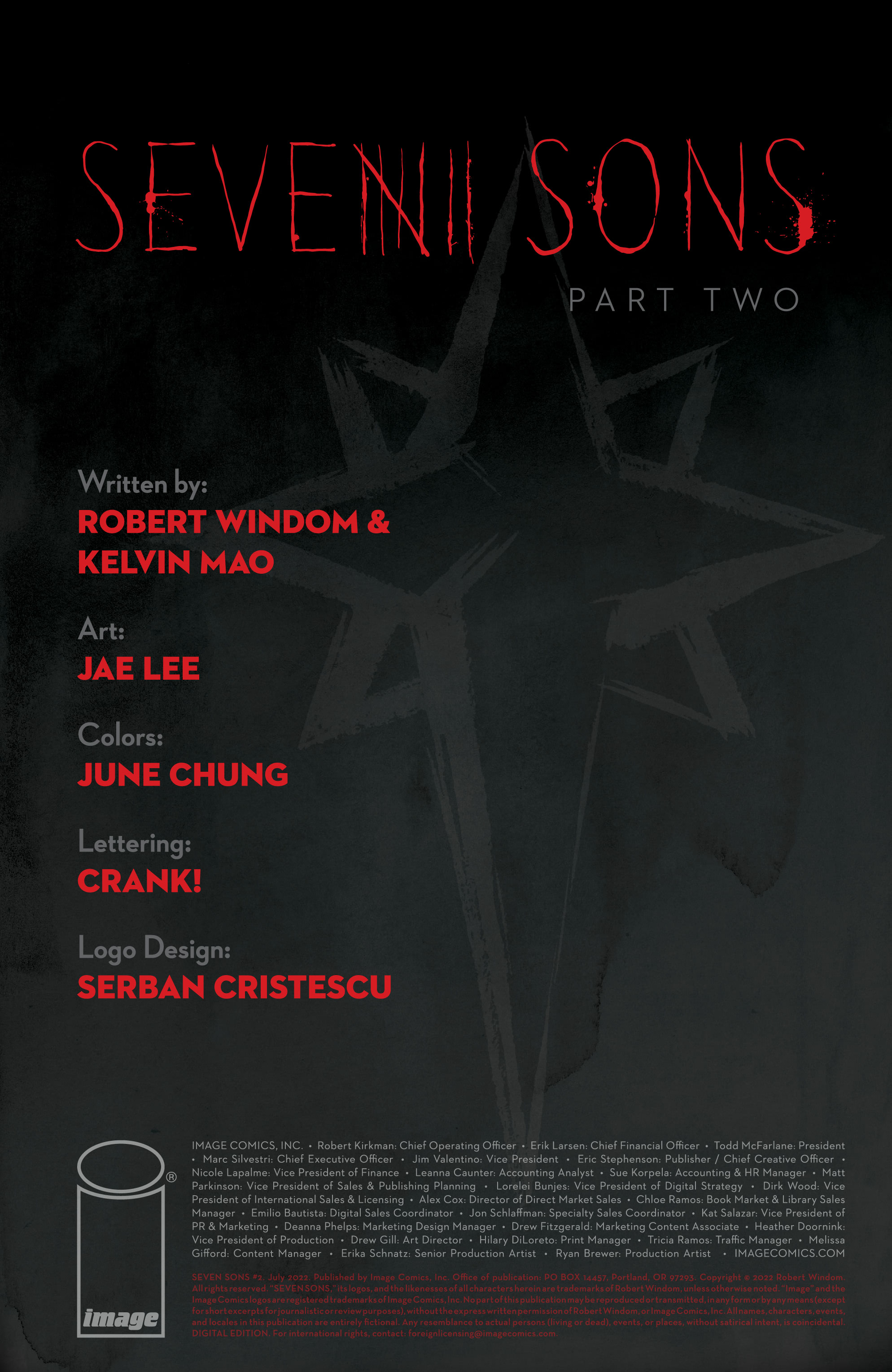 Read online Seven Sons comic -  Issue #2 - 2
