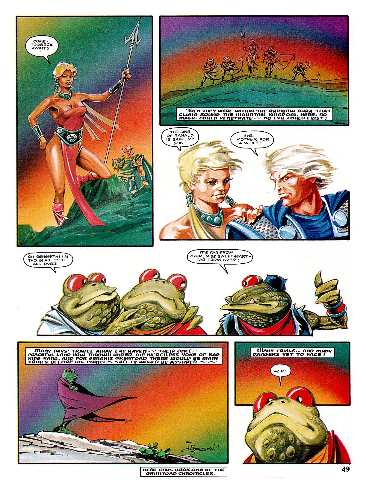 Read online Marvel Graphic Novel comic -  Issue #3 - The Chronicles of Genghis Grimtoad - 49