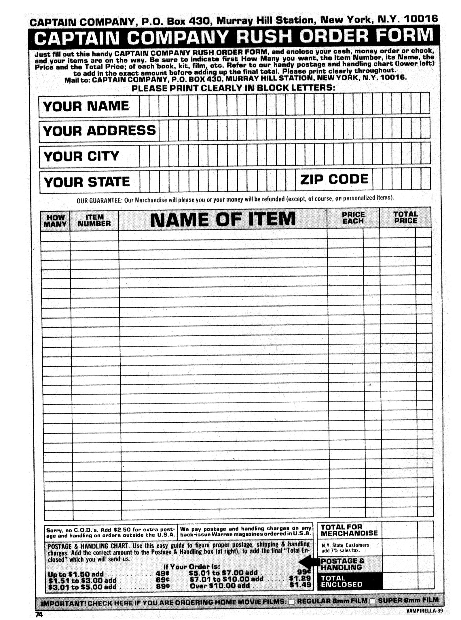 Read online Vampirella (1969) comic -  Issue #39 - 74