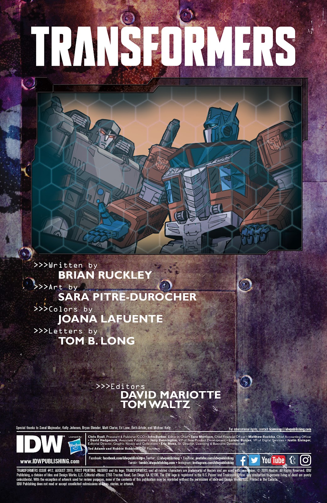 Transformers (2019) issue 12 - Page 2