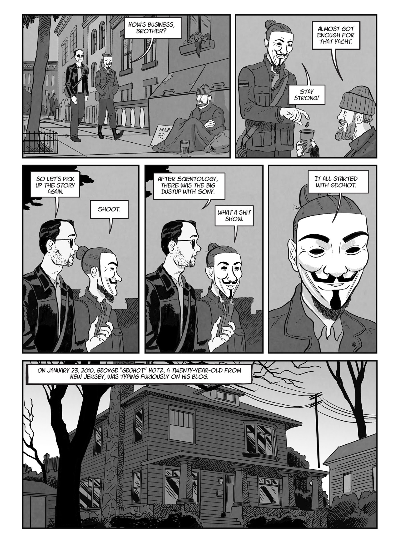 Read online A for Anonymous: How a Mysterious Hacker Collective Transformed the World comic -  Issue # TPB - 46