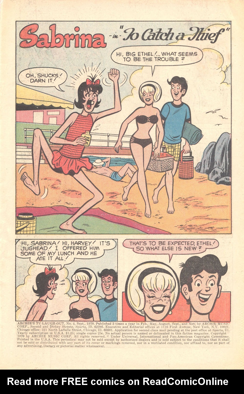 Read online Archie's TV Laugh-Out comic -  Issue #4 - 3