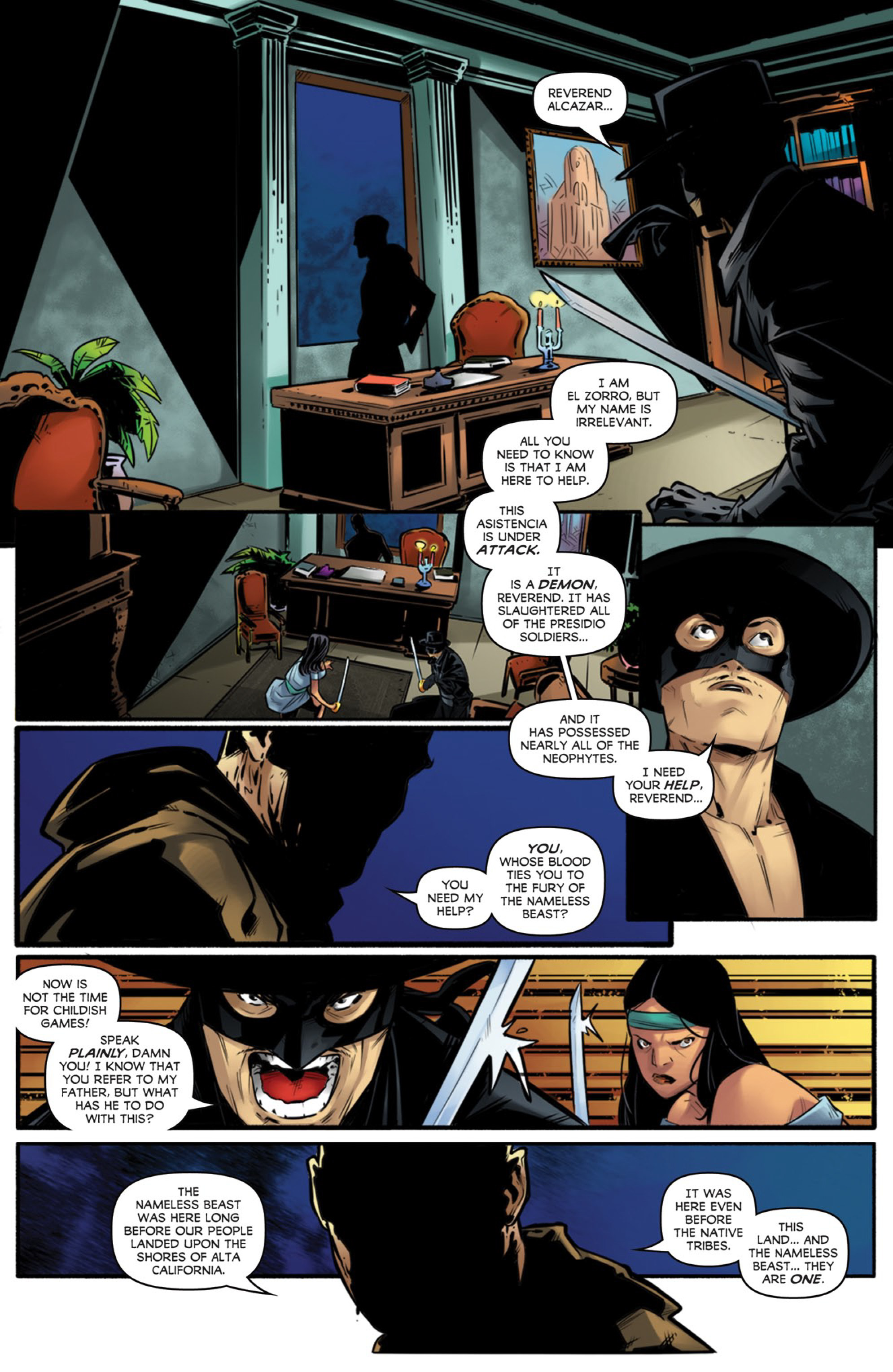 Read online Zorro: Sacrilege comic -  Issue #4 - 9