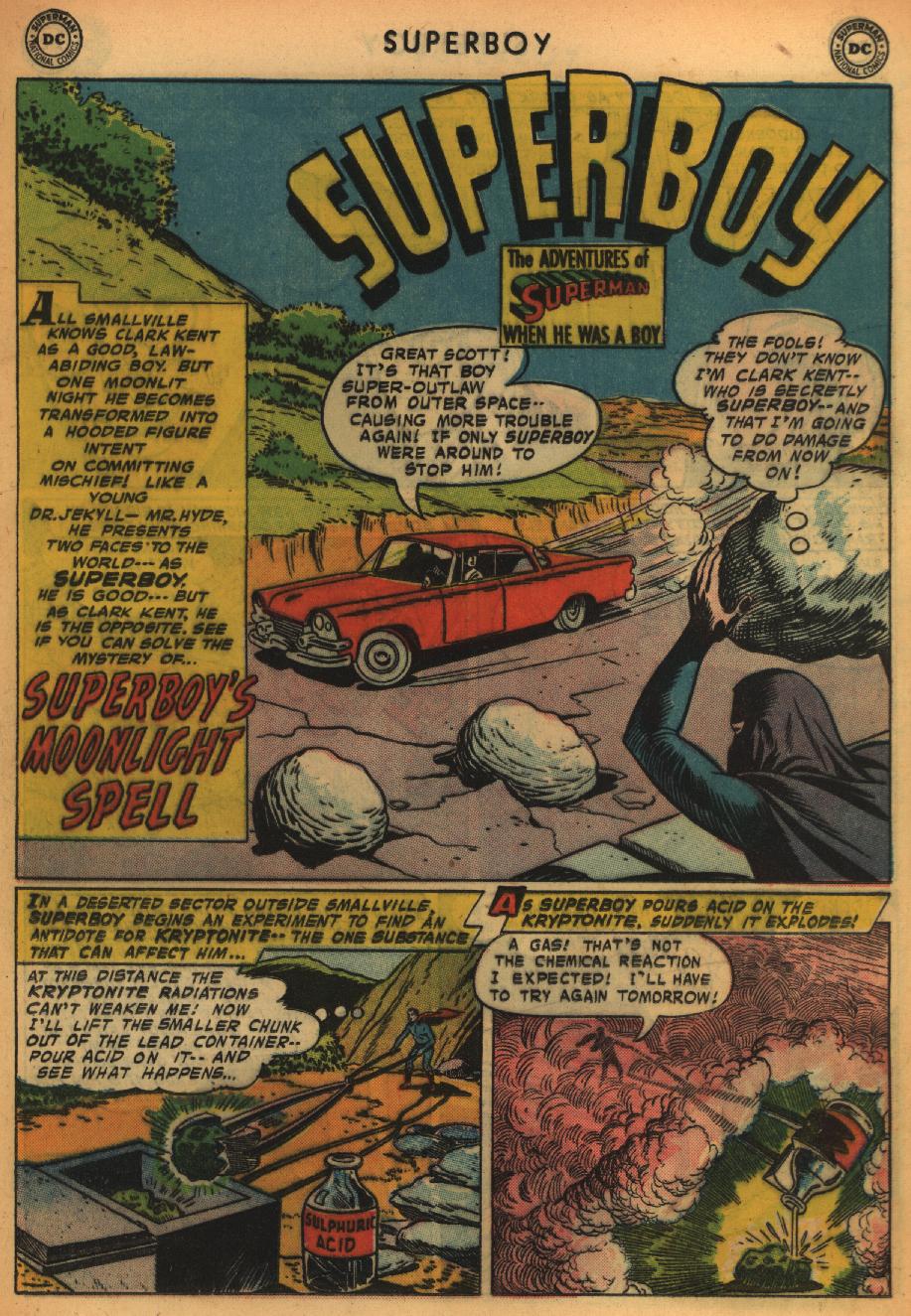 Read online Superboy (1949) comic -  Issue #65 - 11