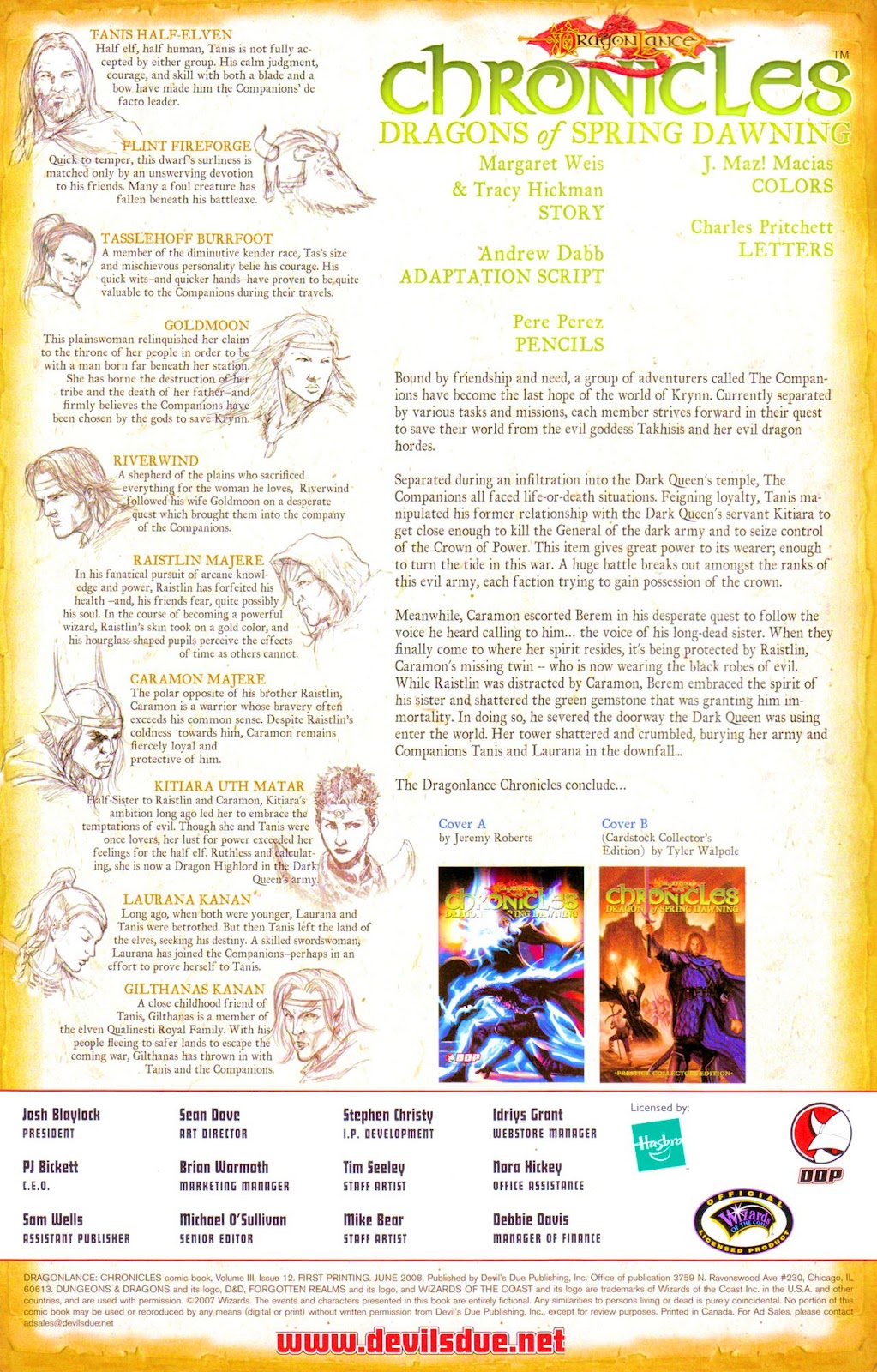 Dragonlance Chronicles (2007) issue 12 - Page 3