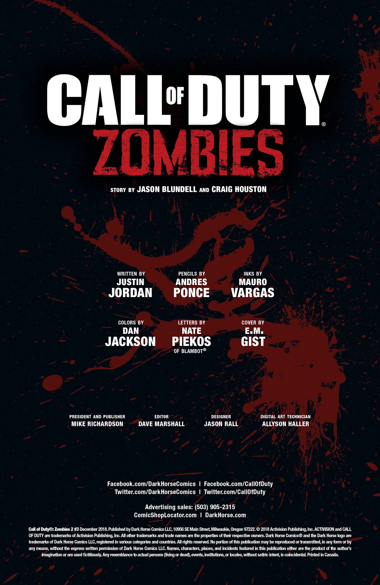 Read online Call of Duty: Zombies 2 comic -  Issue #3 - 2