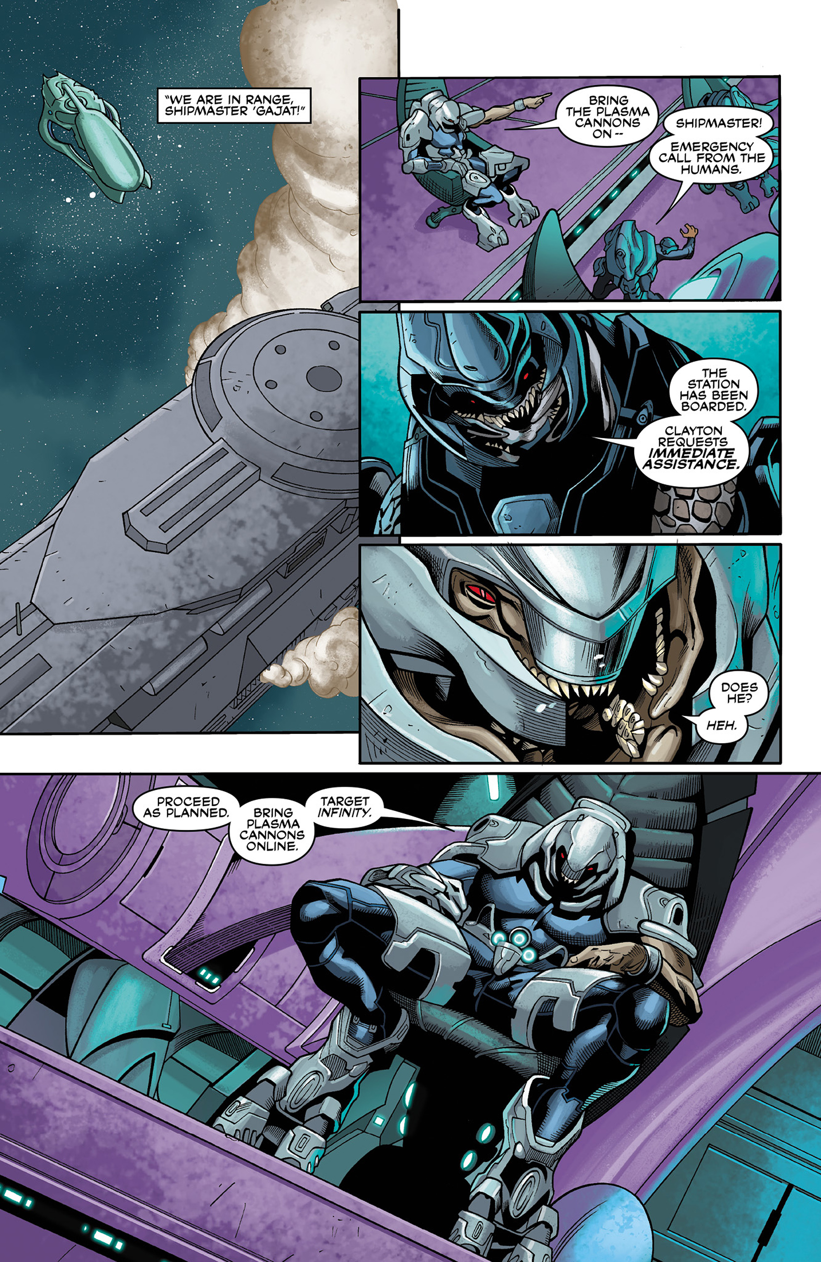 Read online Halo: Escalation comic -  Issue #6 - 12