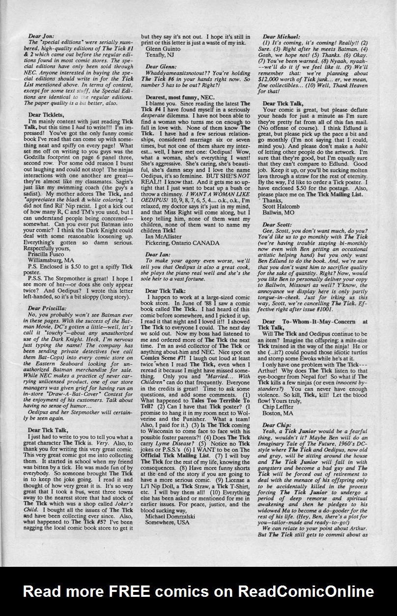 Read online The Tick comic -  Issue #6 - 32