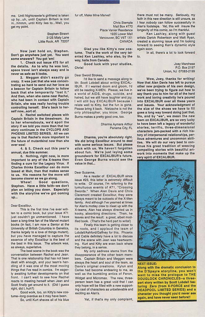 Read online Excalibur (1988) comic -  Issue #76 - 24