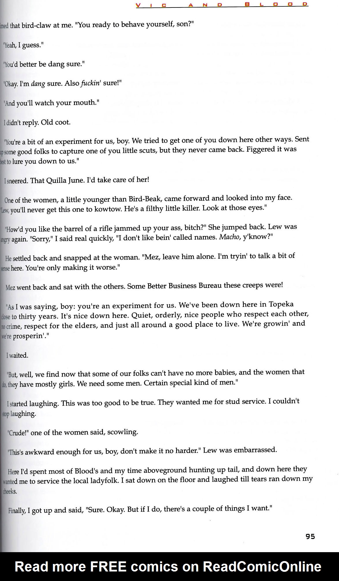 Read online Vic and Blood comic -  Issue # TPB - 96