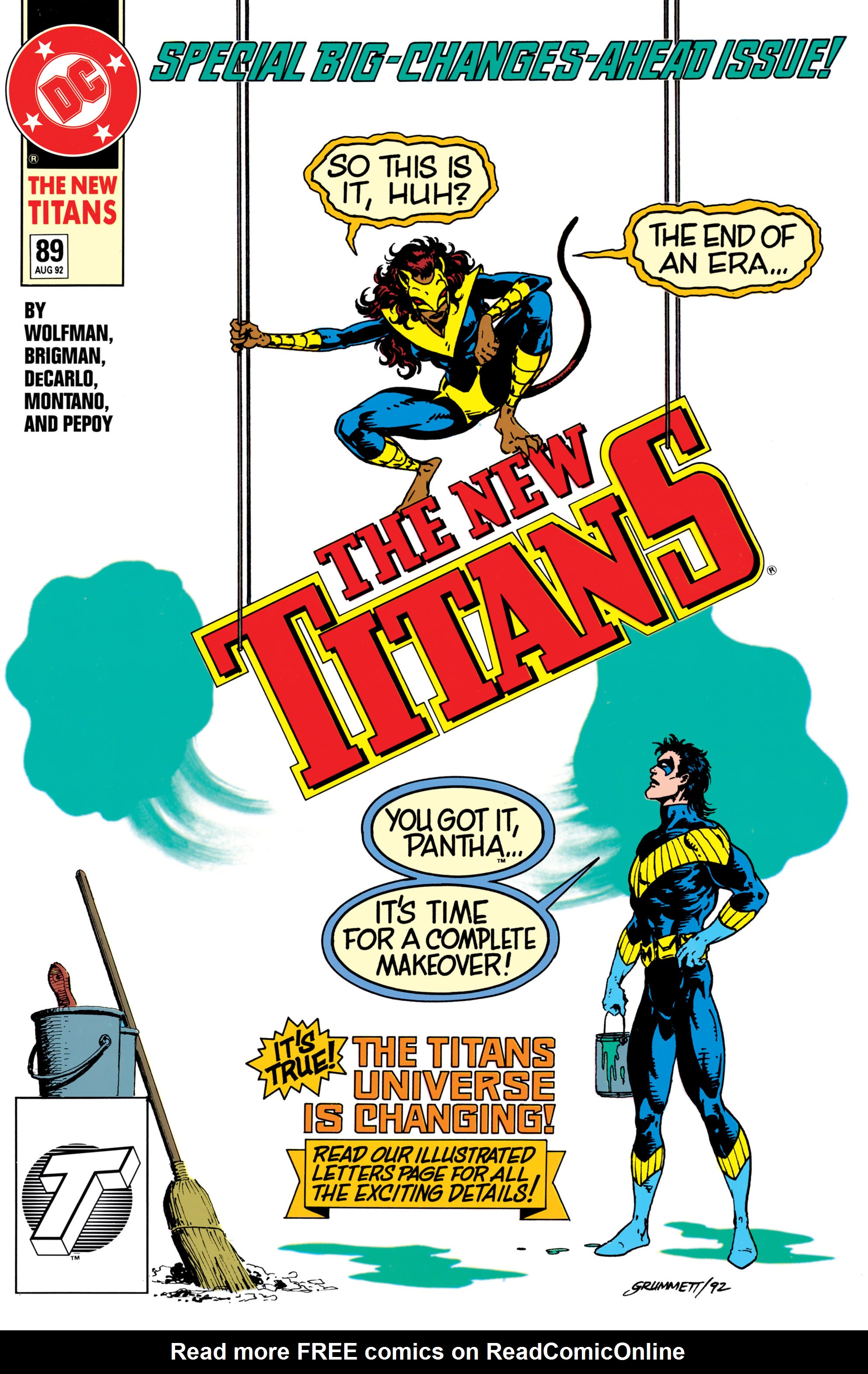 Read online The New Titans (1988) comic -  Issue #89 - 1