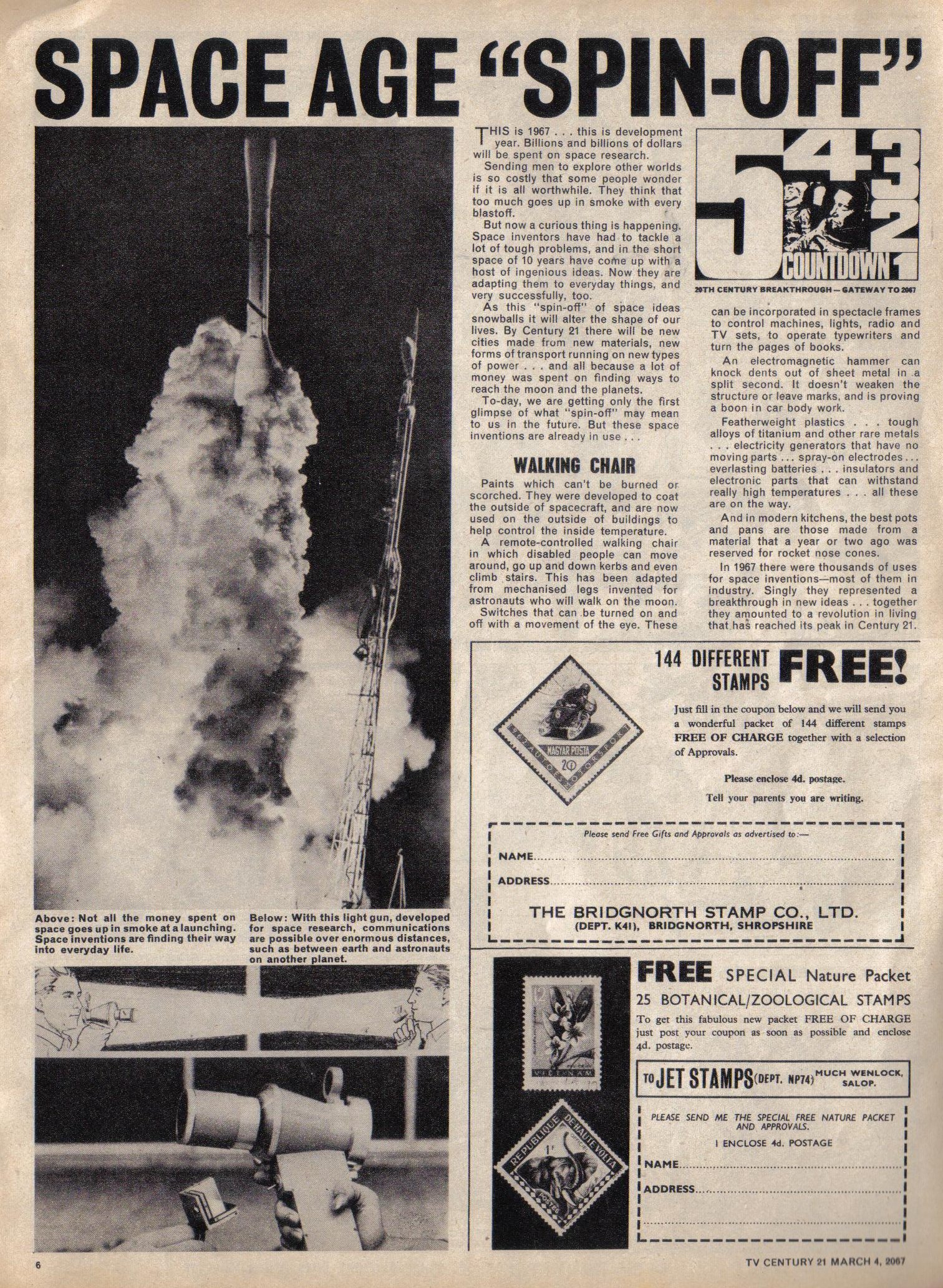 Read online TV Century 21 (TV 21) comic -  Issue #111 - 6