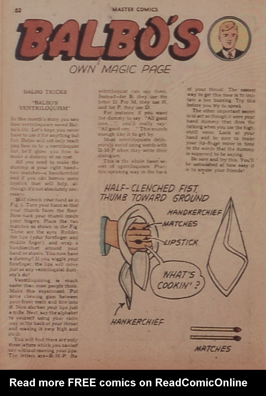Read online Master Comics comic -  Issue #41 - 52