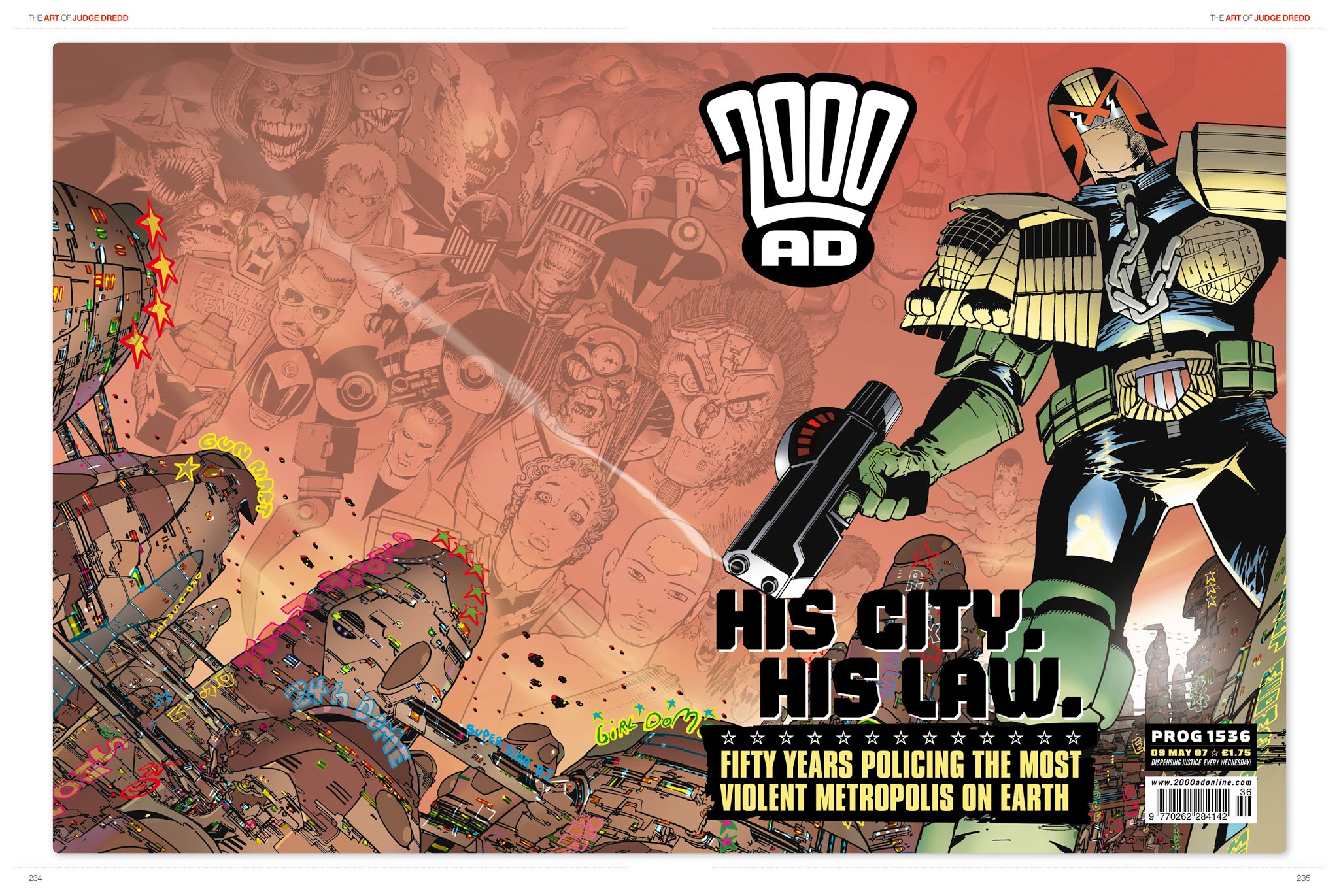 Read online The Art of Judge Dredd: Featuring 35 Years of Zarjaz Covers comic -  Issue # TPB (Part 3) - 53