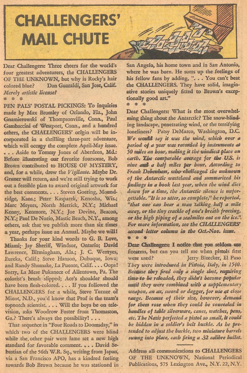 Read online Challengers of the Unknown (1958) comic -  Issue #30 - 16