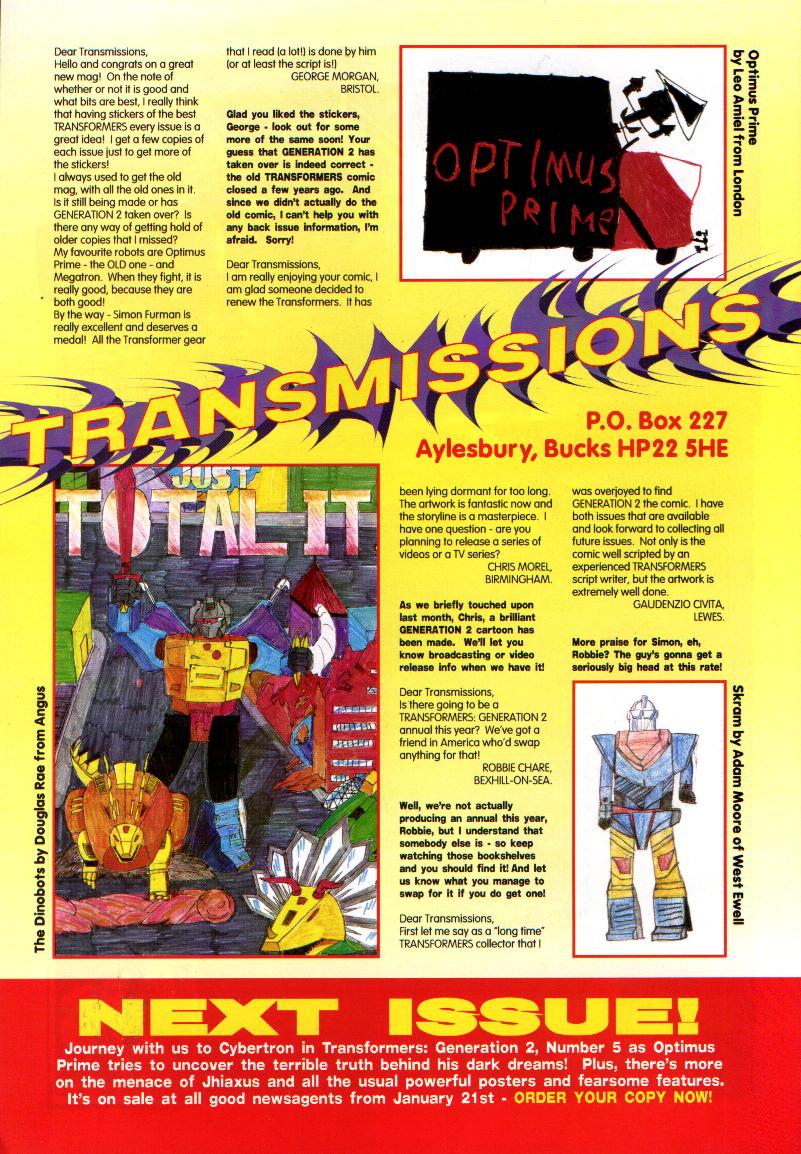 Read online Transformers: Generation 2 (1994) comic -  Issue #4 - 3