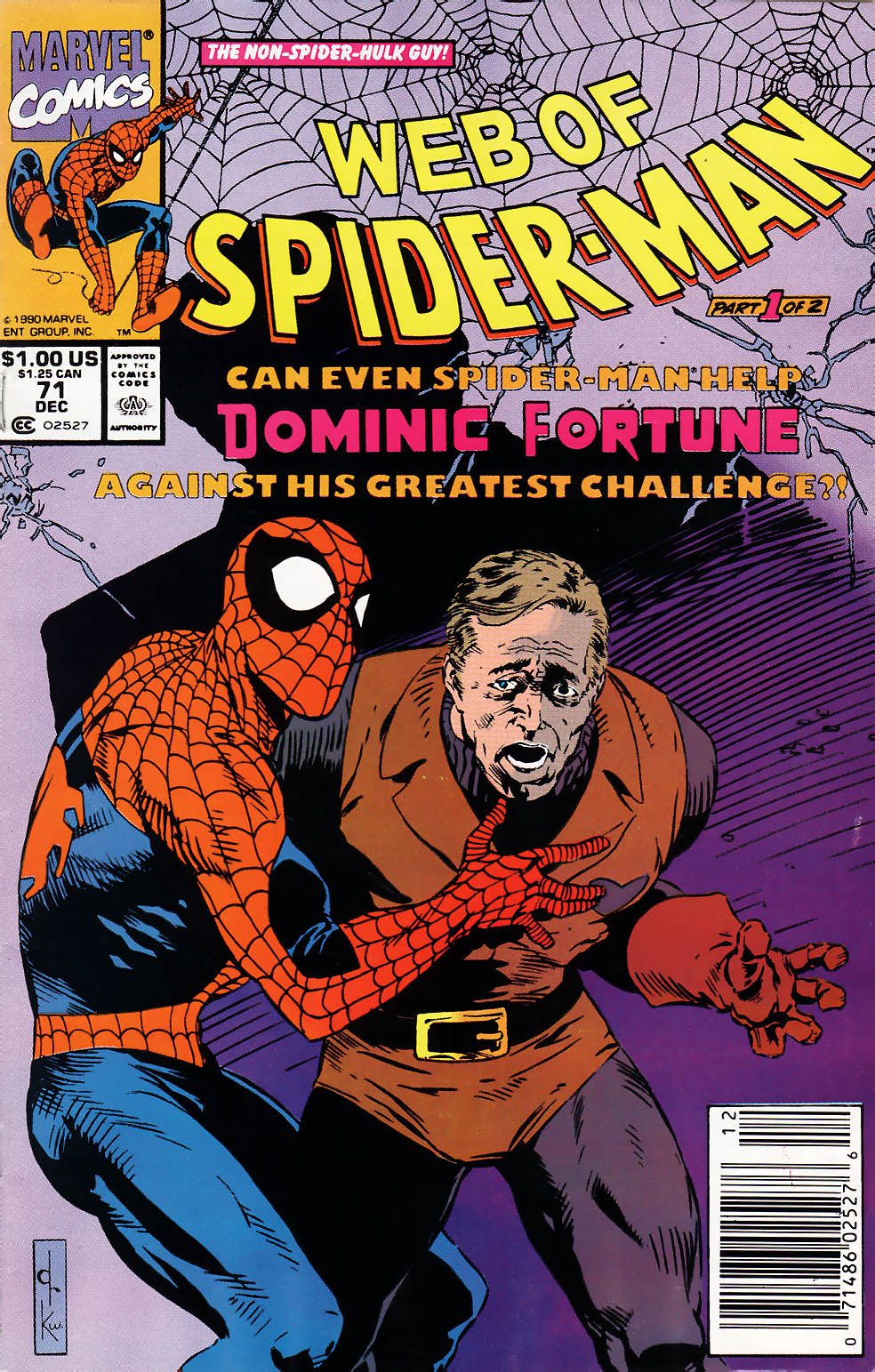 Read online Web of Spider-Man (1985) comic -  Issue #71 - 1